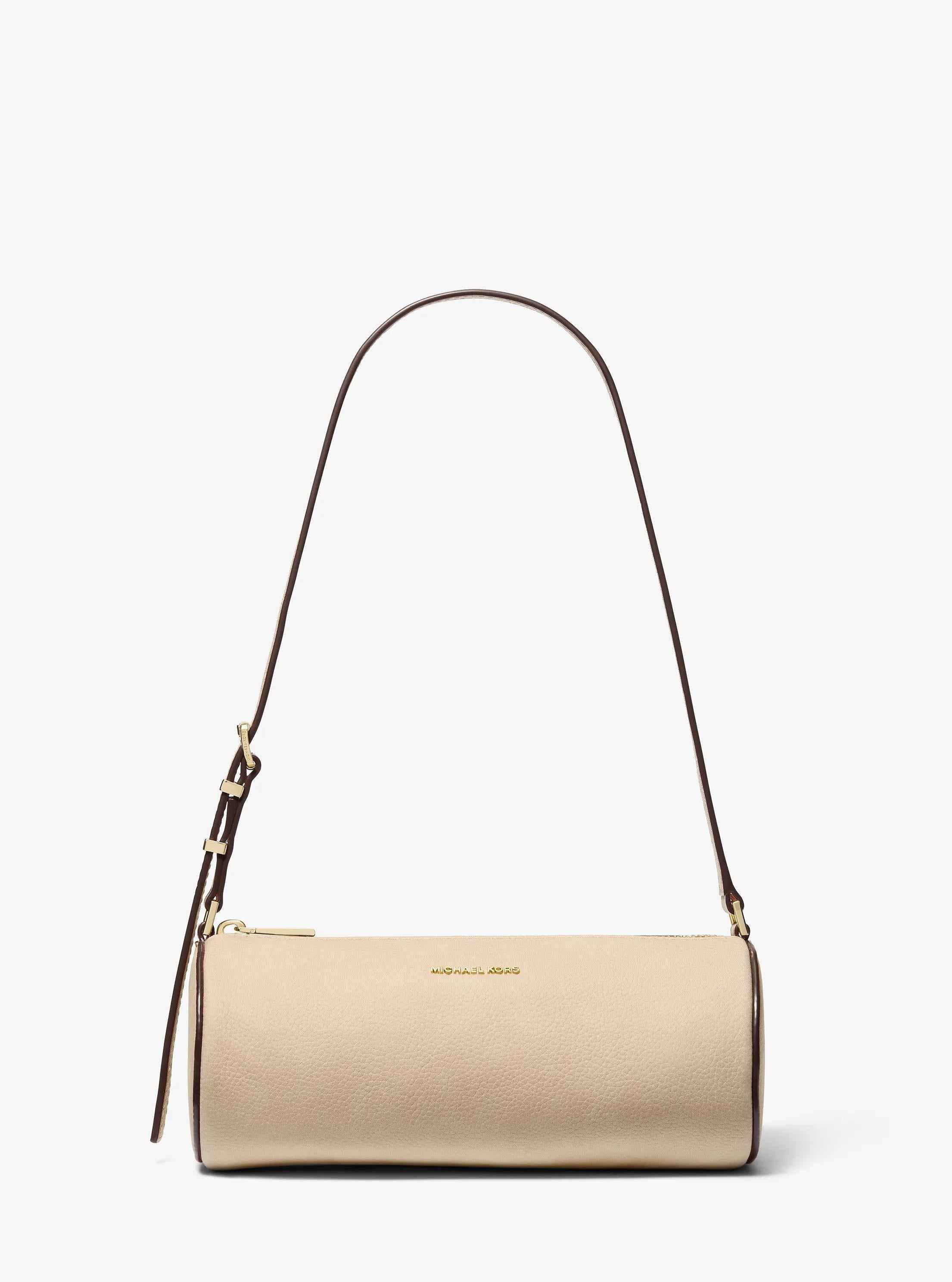 Izzy Small Nubuck Barrel Pochette Designer Handbag Fashion Shoulder Bag