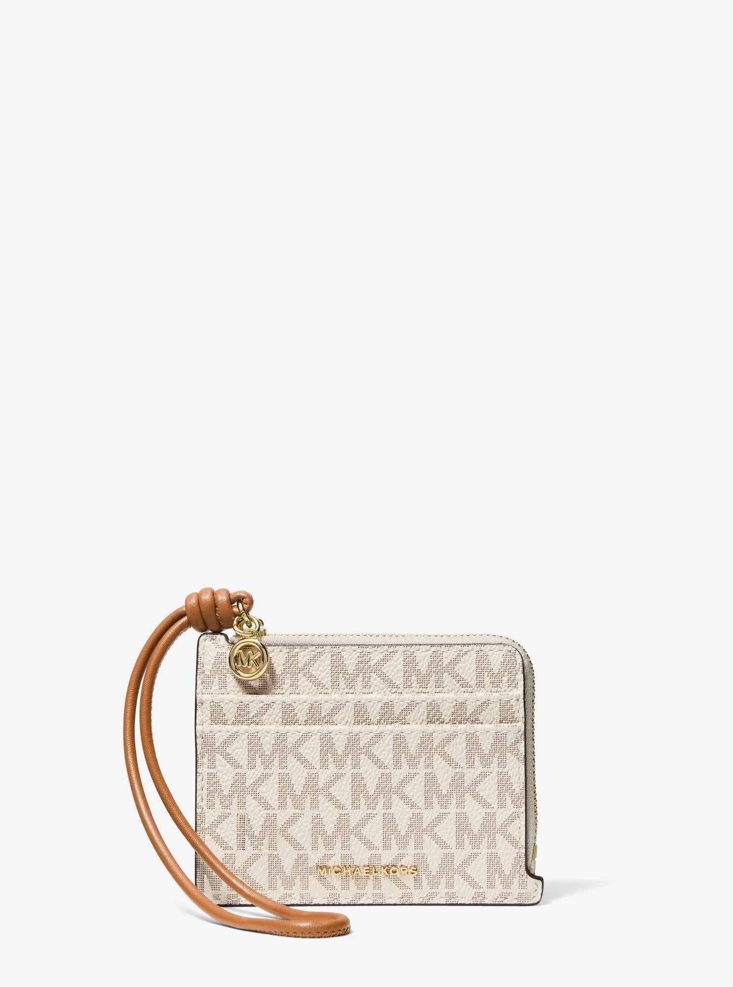 Jet Set Small Signature Logo Card Case Wristlet Designer Handbag Fashion Shoulder Bag