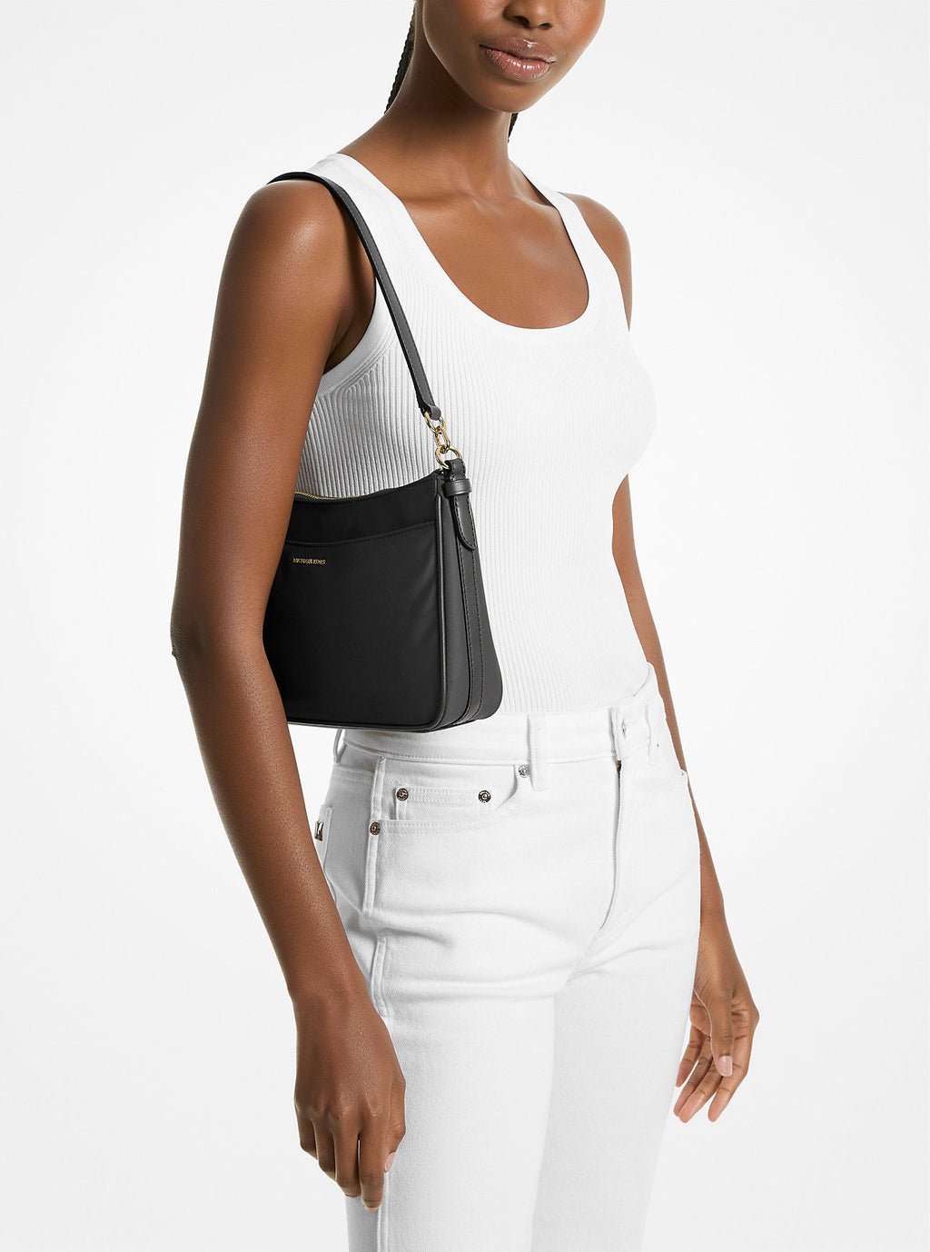 Jet Set Medium Nylon Convertible Pochette Designer Handbag Fashion Shoulder Bag