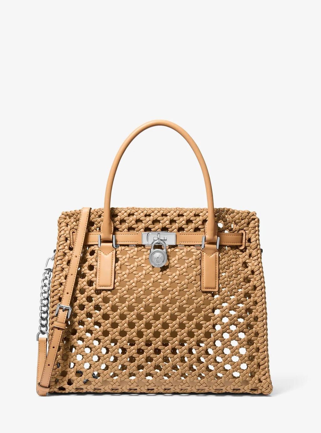 Hamilton Moderne Large Hand-Woven Satchel Designer Handbag Fashion Shoulder Bag