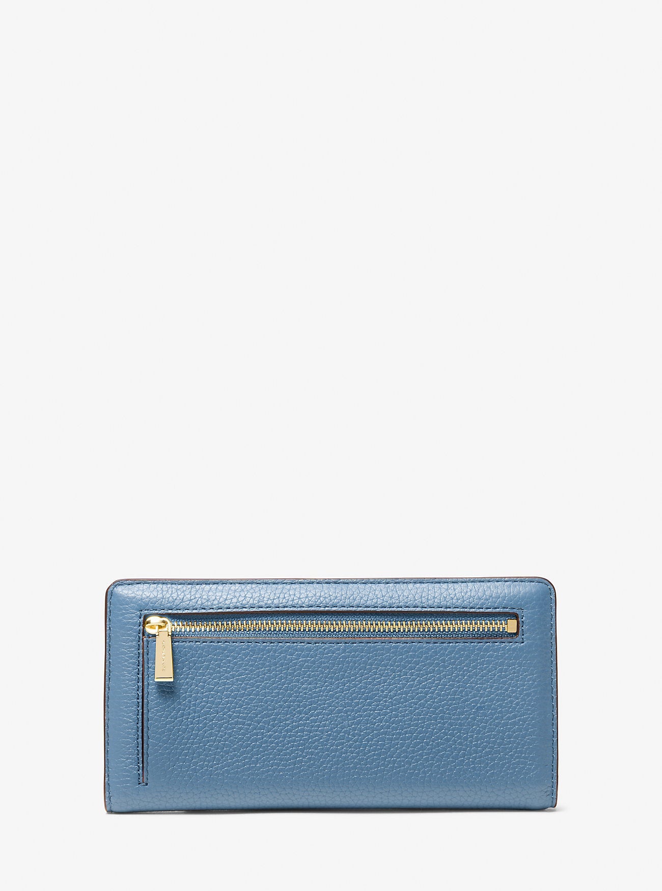 Bryant Large Pebbled Leather Snap-Front Wallet Designer Wallet Card Holder