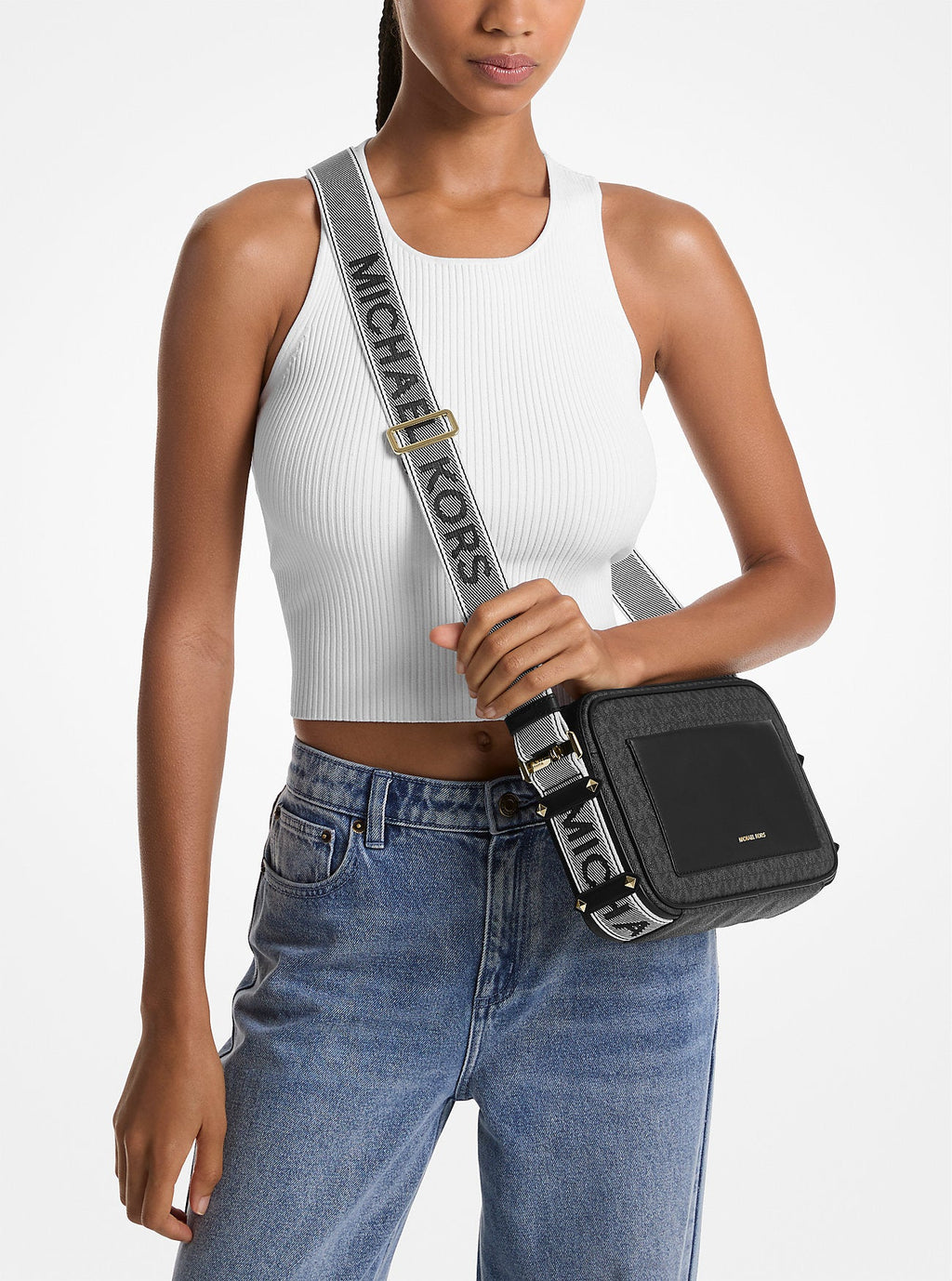 Maeve Large Signature Logo Crossbody Bag Designer Handbag Fashion Shoulder Bag