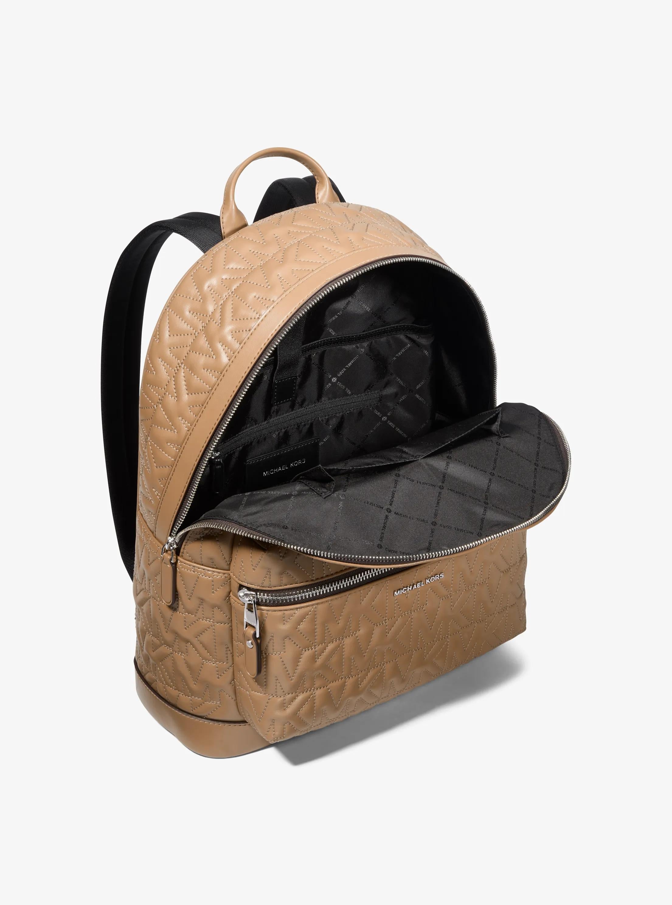 Hudson Medium Logo Embossed Dome Backpack Popular Style Fashion Accessory