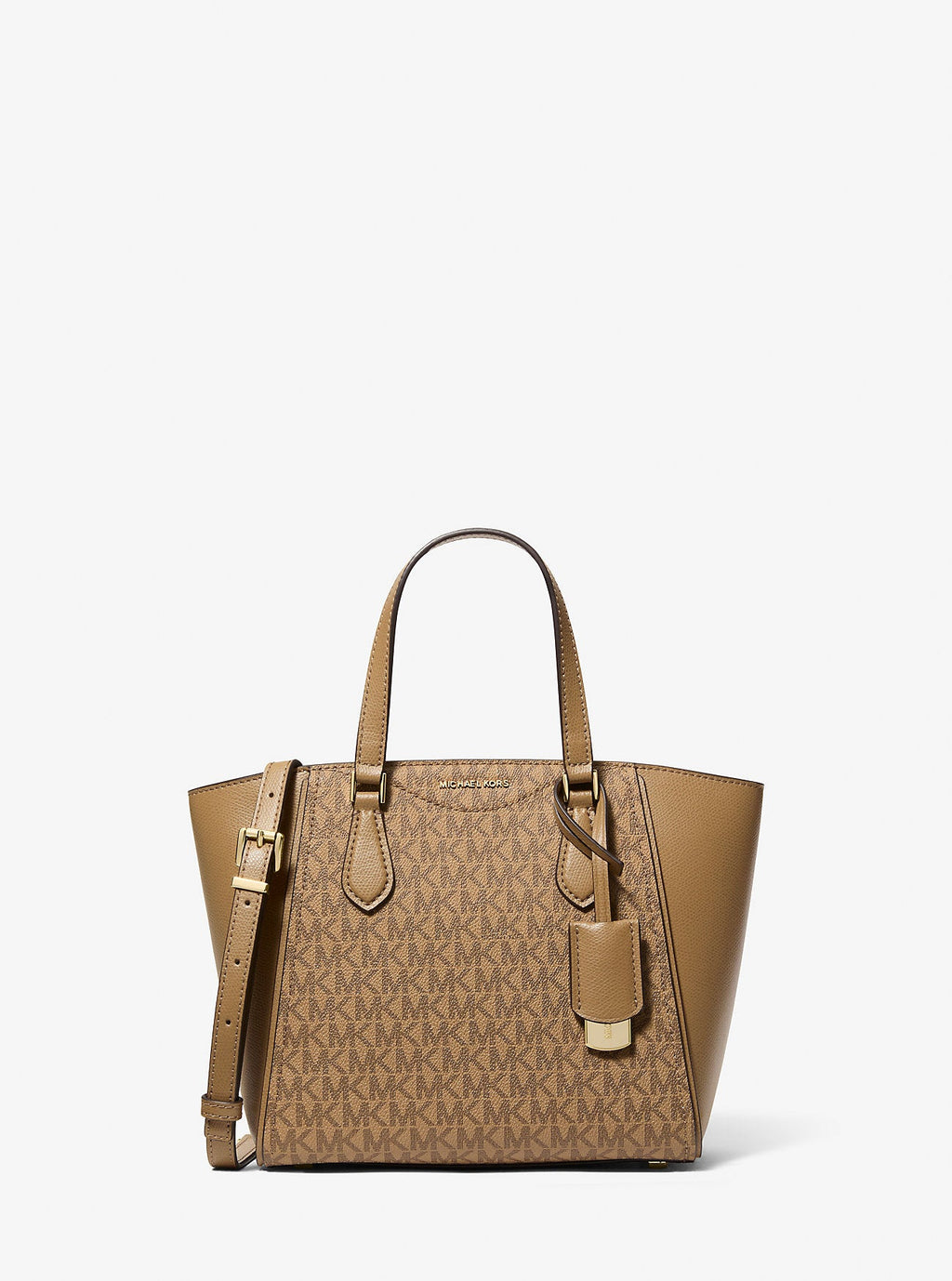 Taryn Small Signature Logo and Leather Convertible Crossbody Bag Designer Handbag Fashion Shoulder Bag