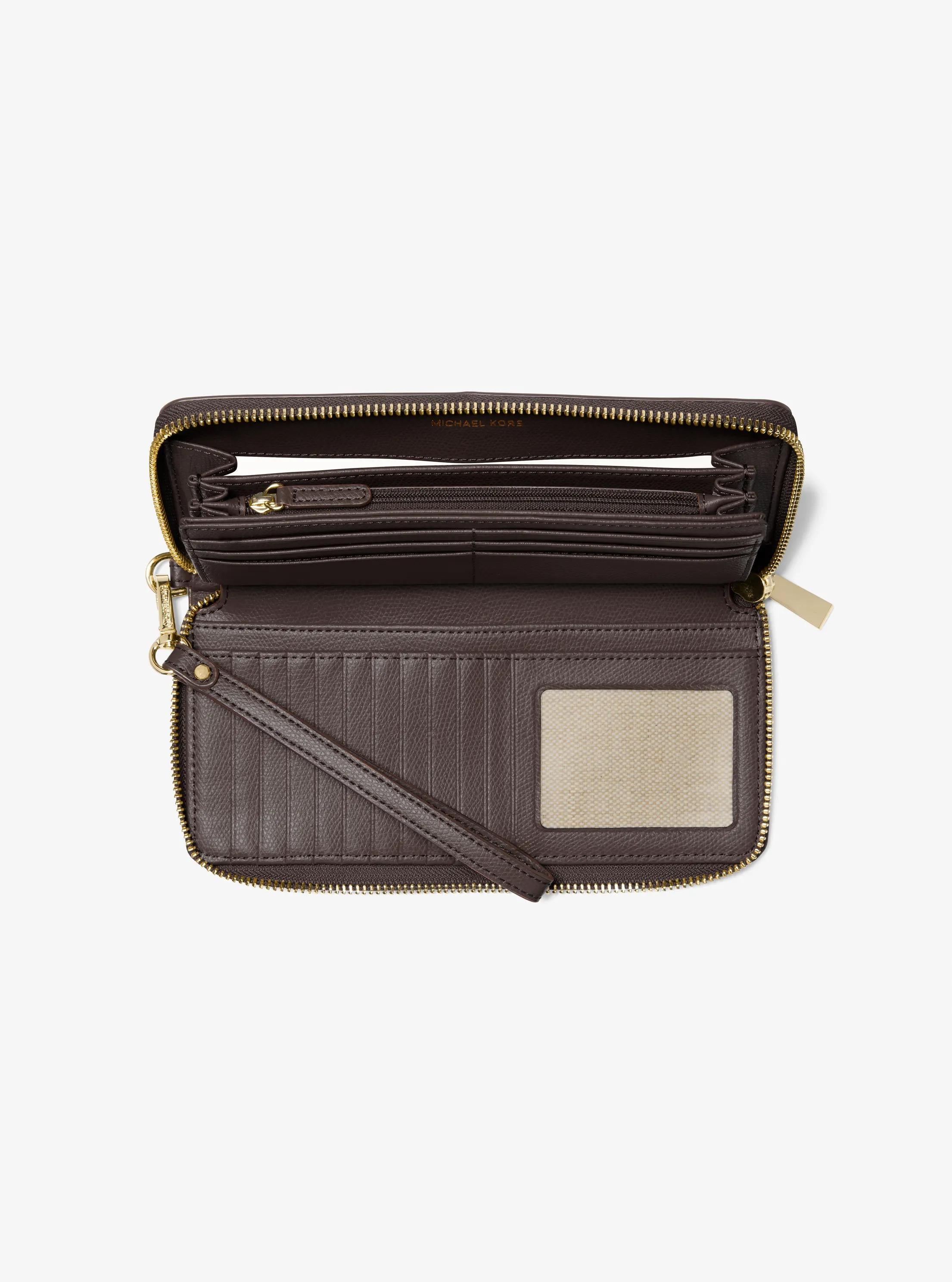 Jet Set Travel Large Leather Continental Wallet Designer Wallet Card Holder