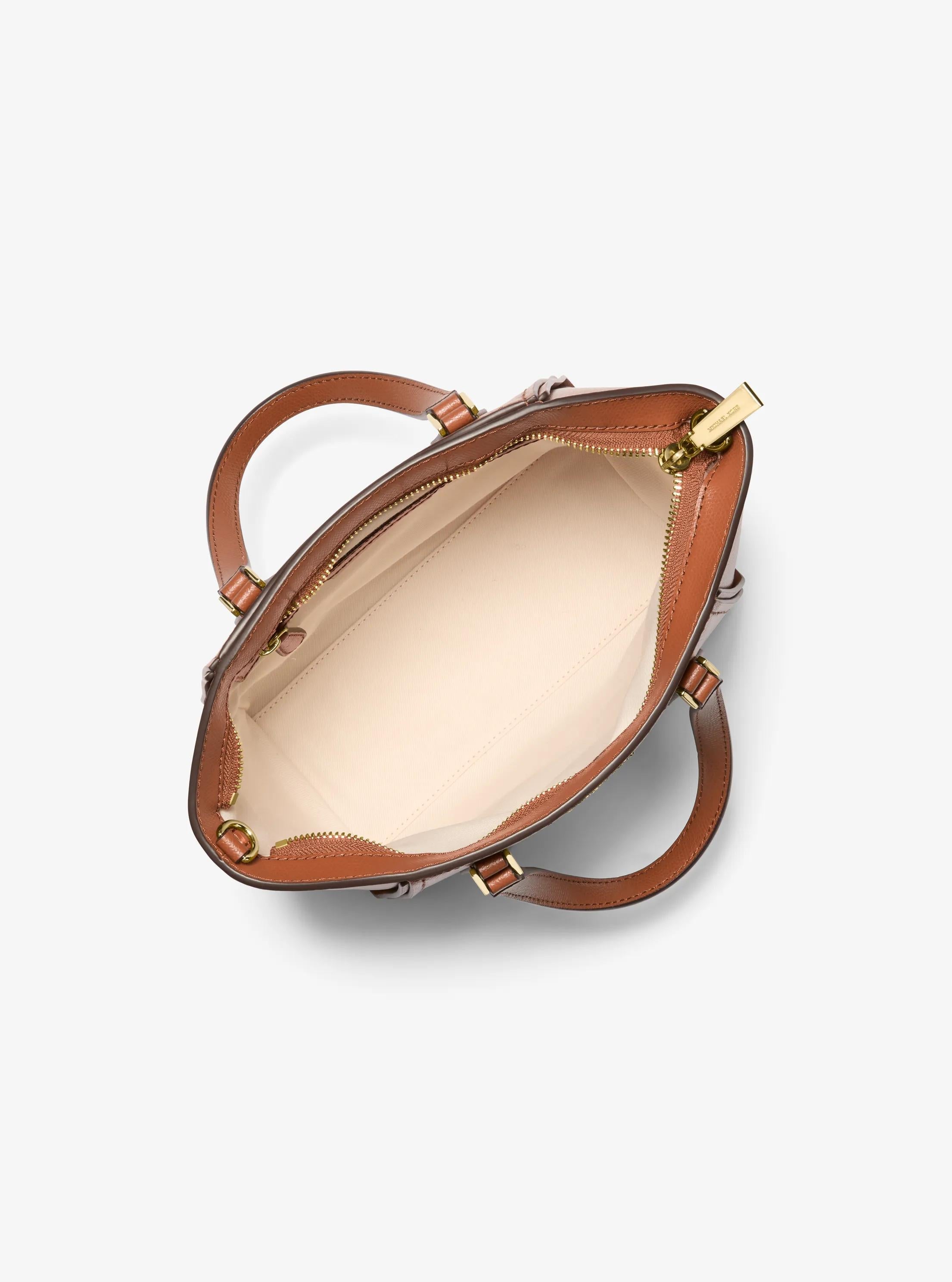 Taryn Small Signature Logo and Leather Convertible Crossbody Bag Designer Handbag Fashion Shoulder Bag
