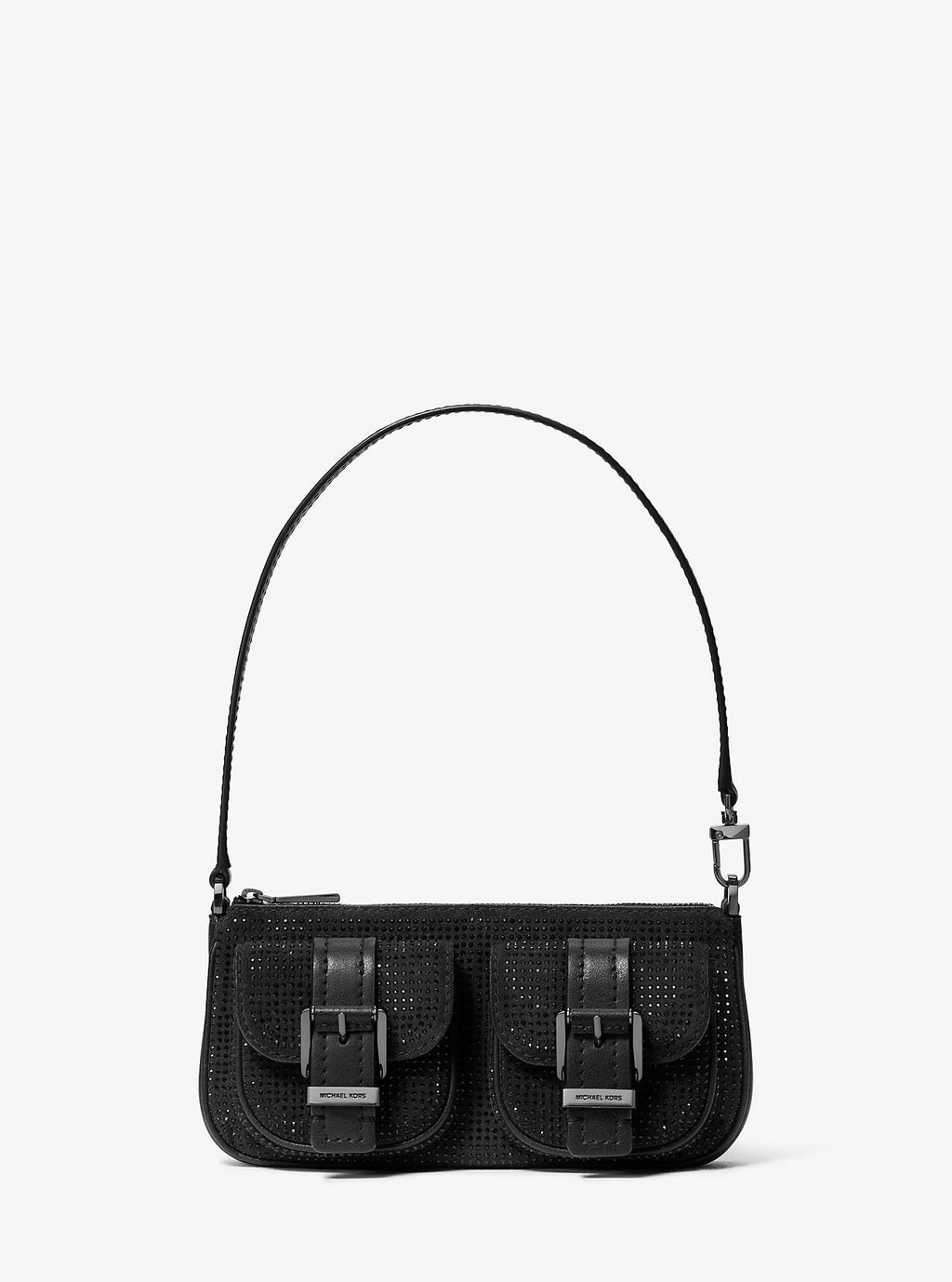 Zoe Small Embellished Suede Pochette Designer Handbag Fashion Shoulder Bag