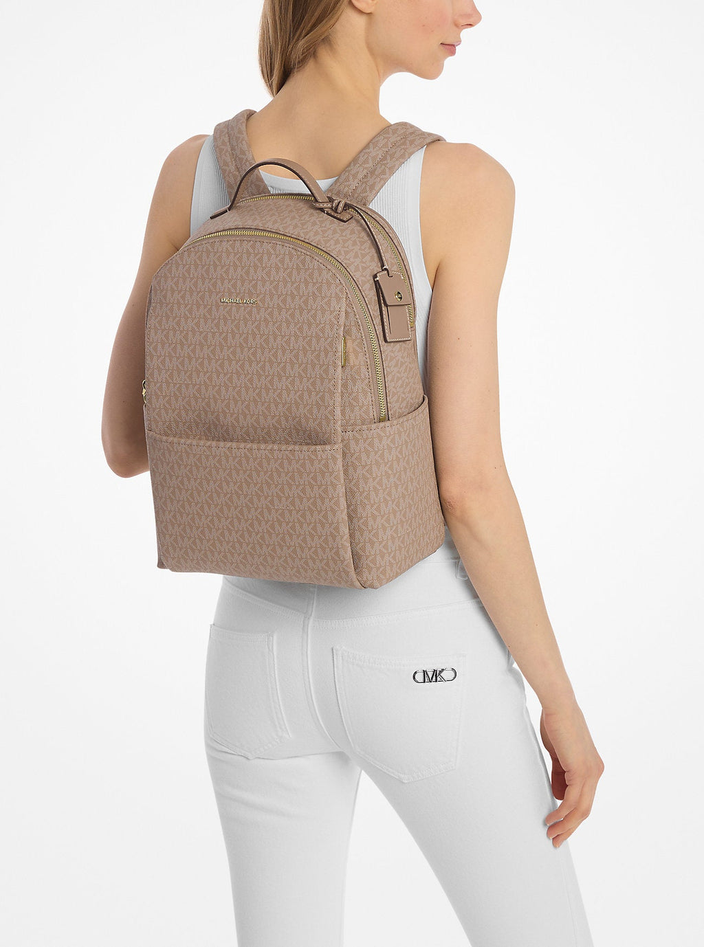 Sable Large Signature Logo Backpack Designer Handbag Fashion Shoulder Bag