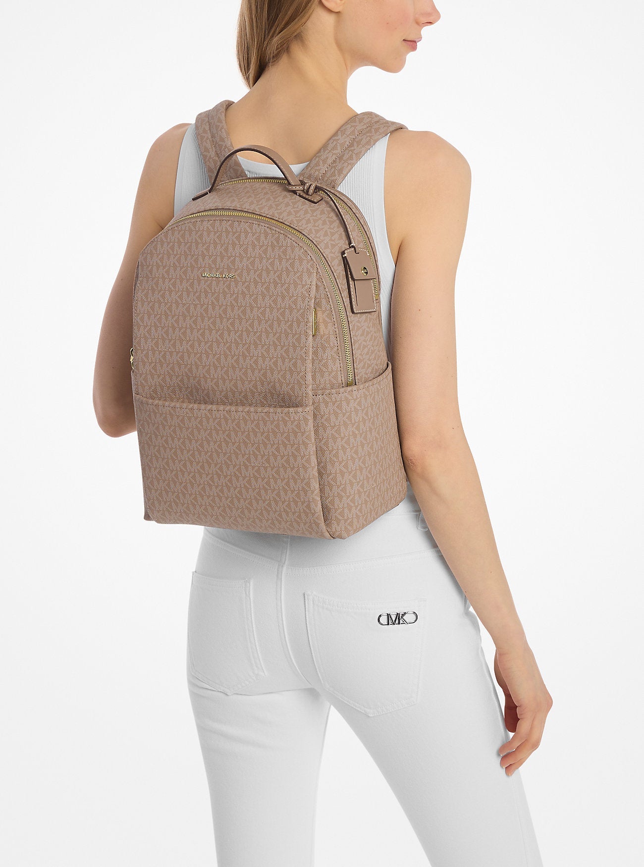 Sable Large Signature Logo Backpack Designer Handbag Fashion Shoulder Bag