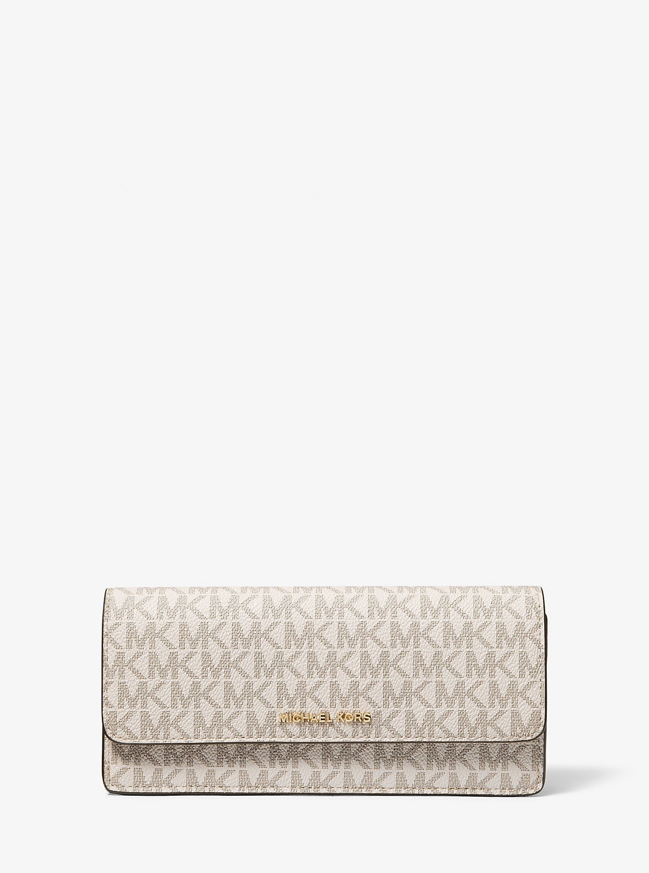 Jet Set Large Signature Logo Snap-Front Wallet Designer Wallet Card Holder