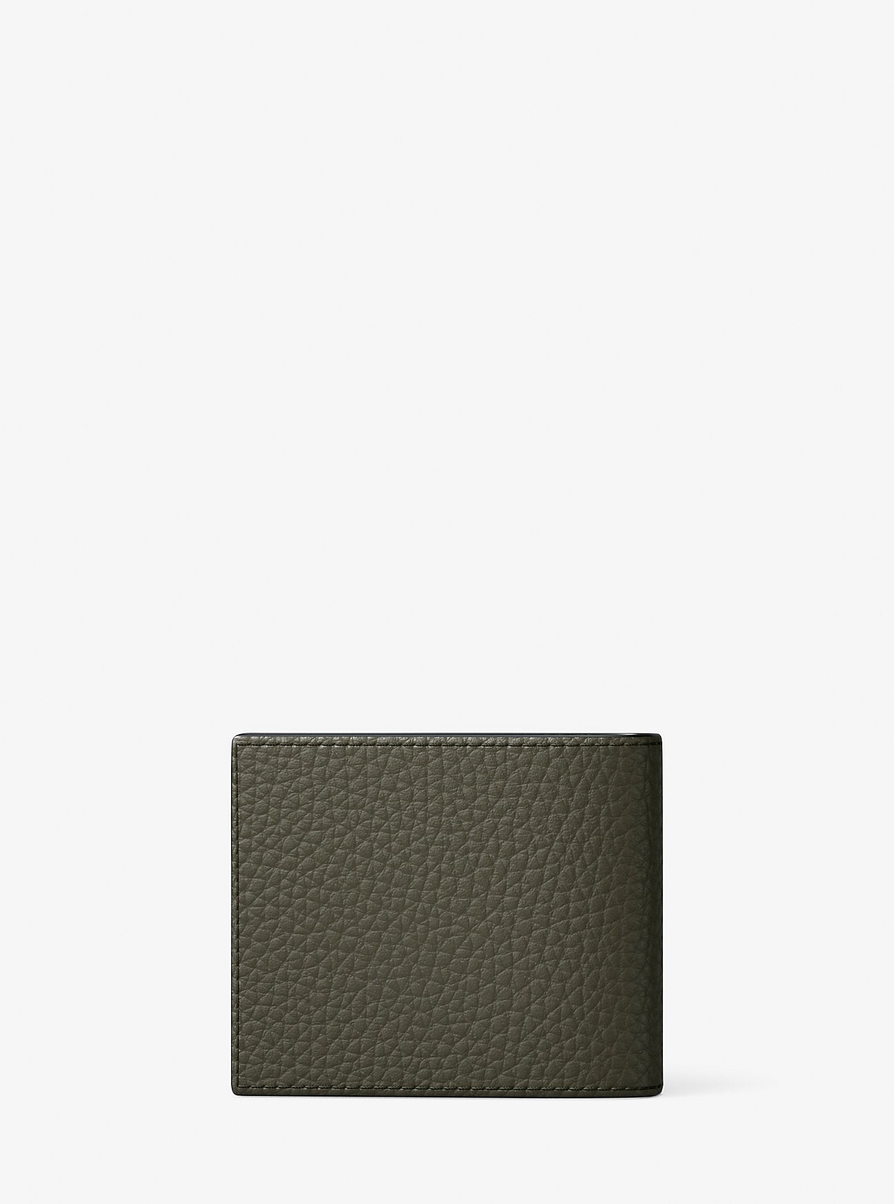 Hudson Pebbled Leather Billfold Wallet Designer Wallet Card Holder