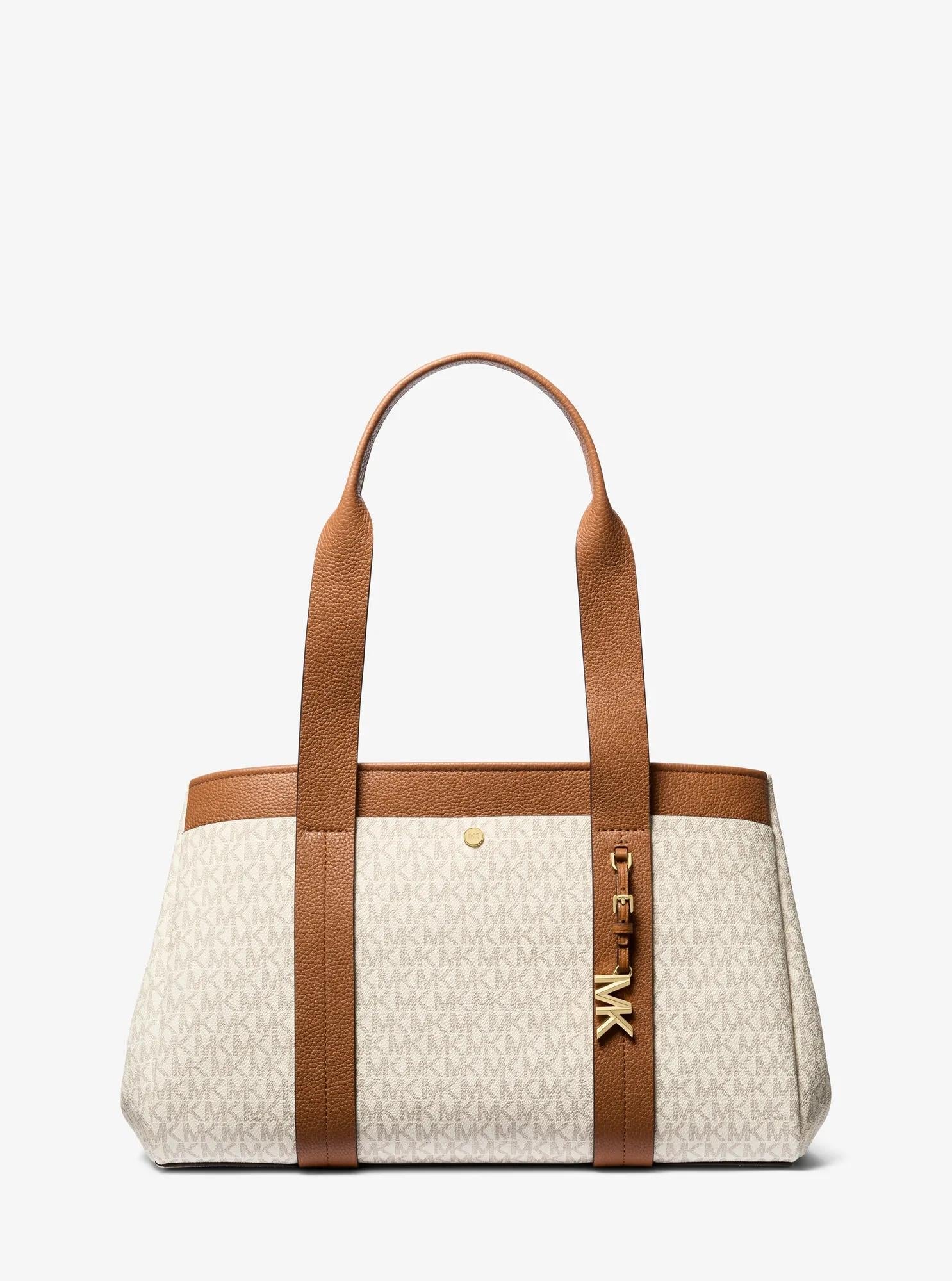 Romee Large Signature Logo and Leather Tote Bag Designer Handbag Fashion Shoulder Bag
