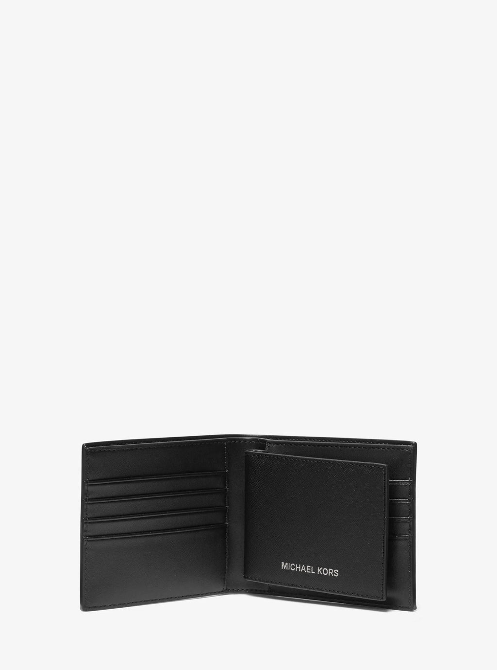 Varick Saffiano Leather Billfold Wallet With Passcase Designer Wallet Card Holder