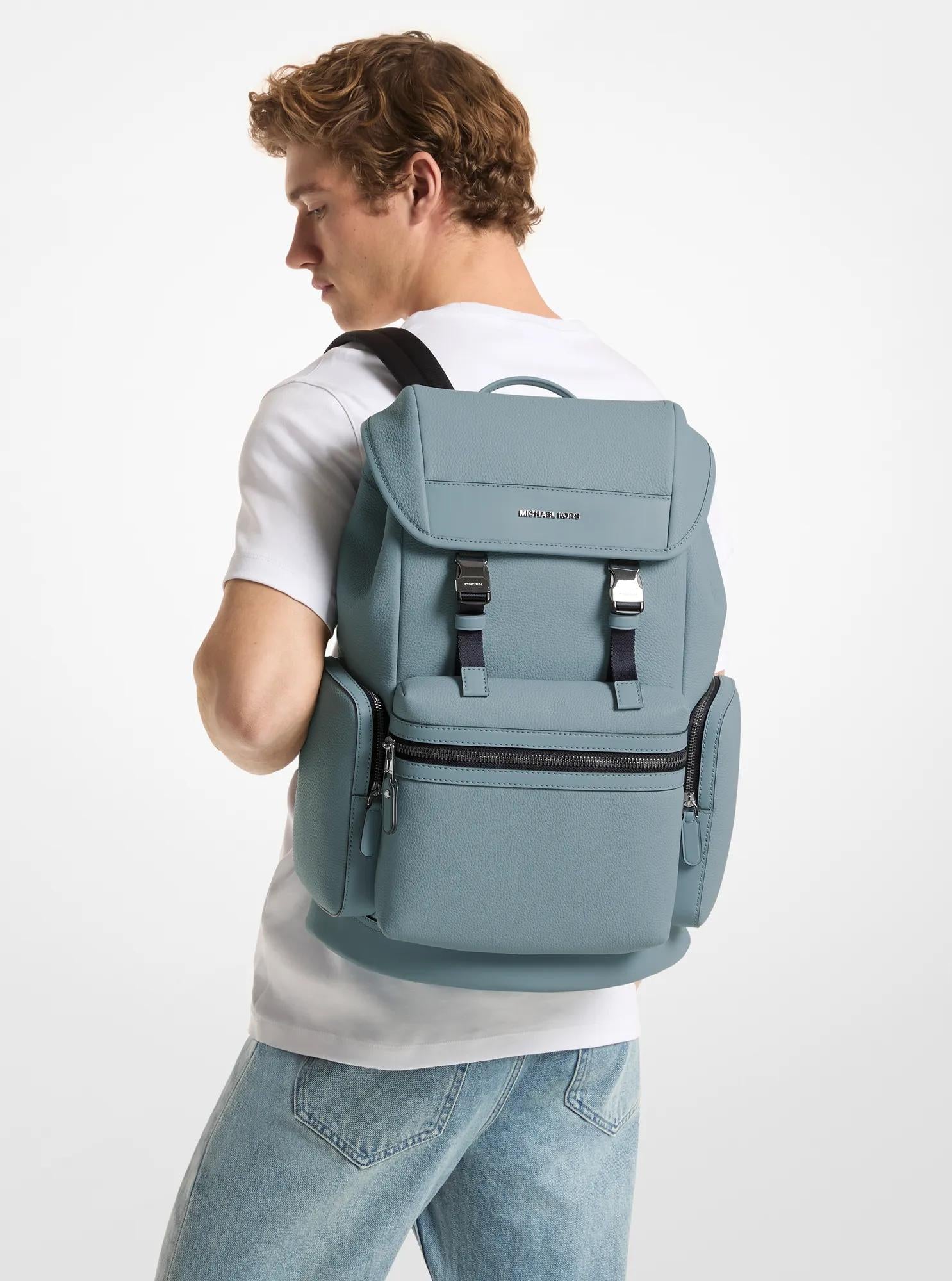 Jet Set Pebbled Leather Backpack Popular Style Fashion Accessory