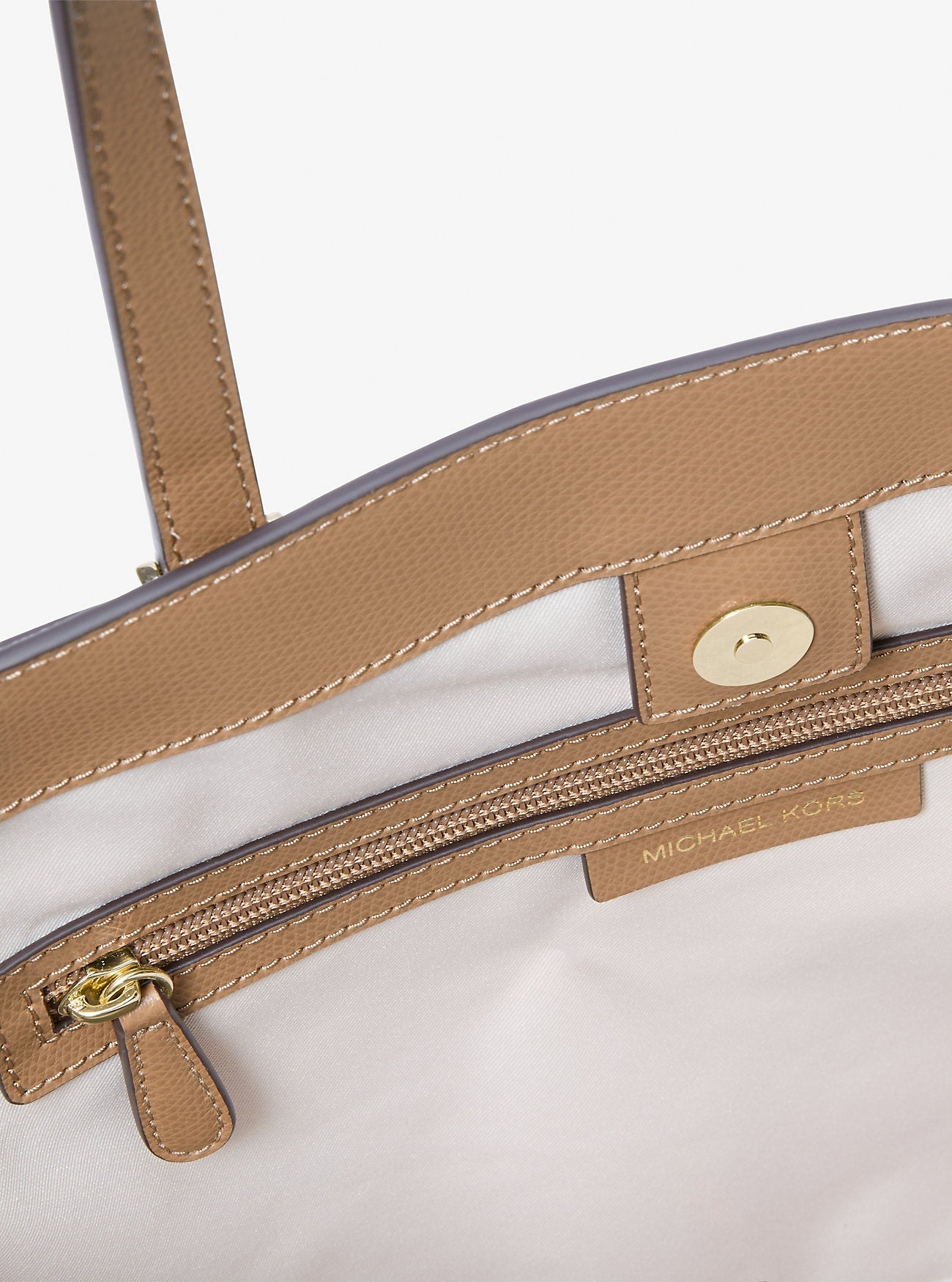 Taryn Large Signature Logo and Leather Tote Bag Designer Handbag Fashion Shoulder Bag