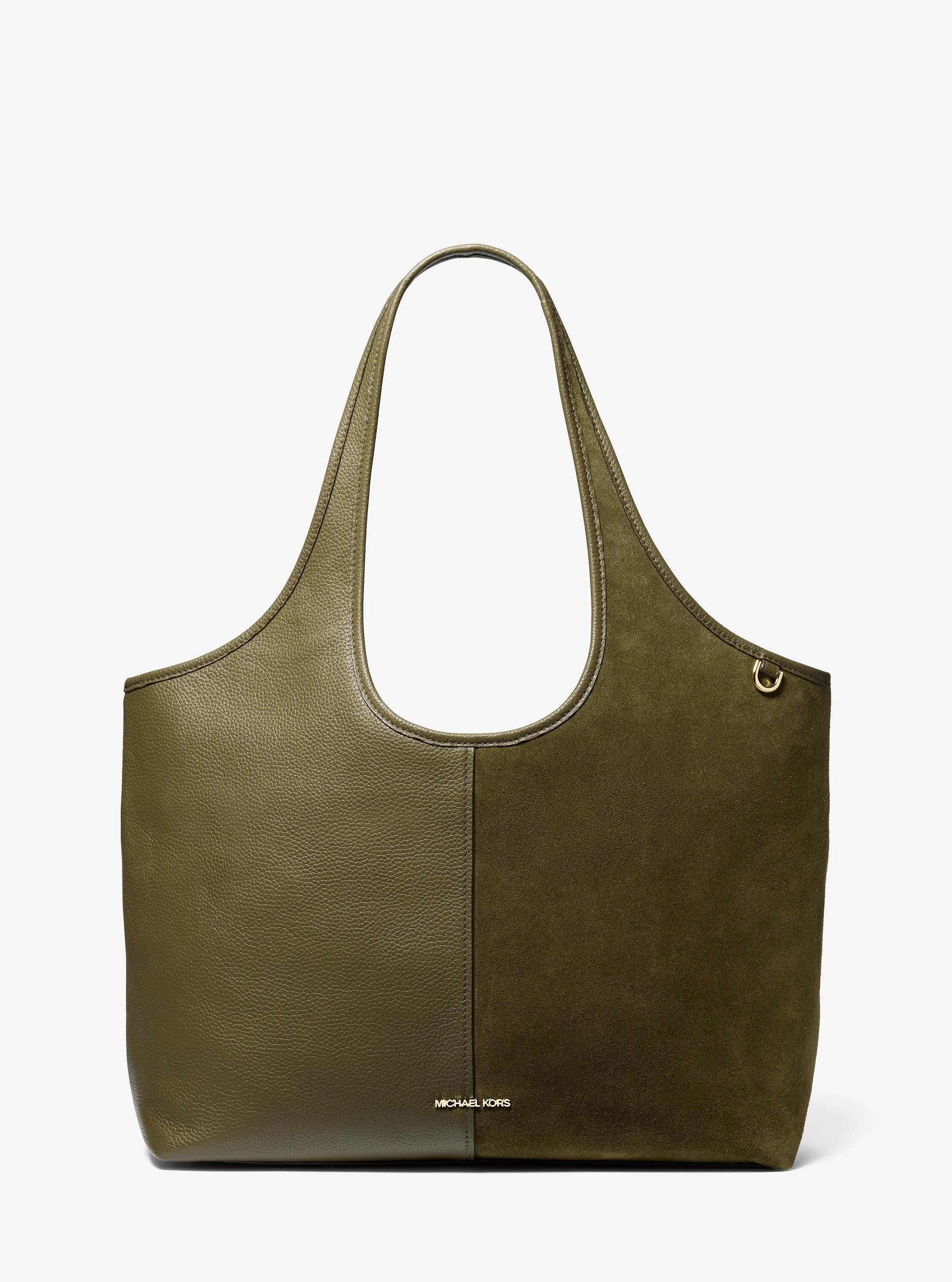 Henly Large Leather and Suede Tote Bag Designer Handbag Fashion Shoulder Bag