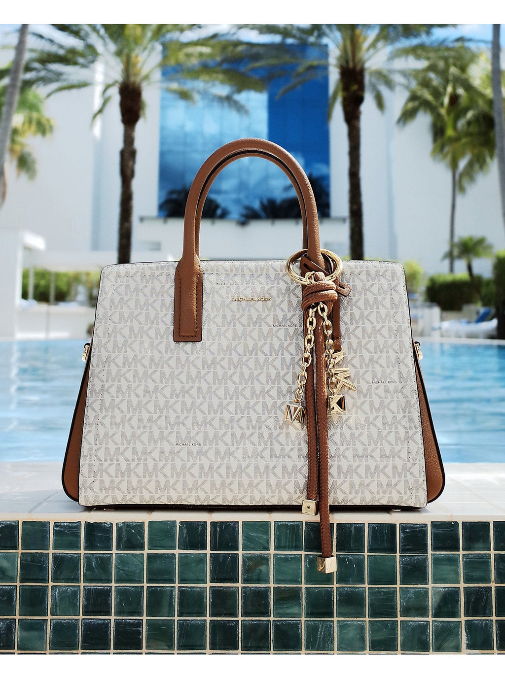 Laila Small Signature Logo Satchel Designer Handbag Fashion Shoulder Bag