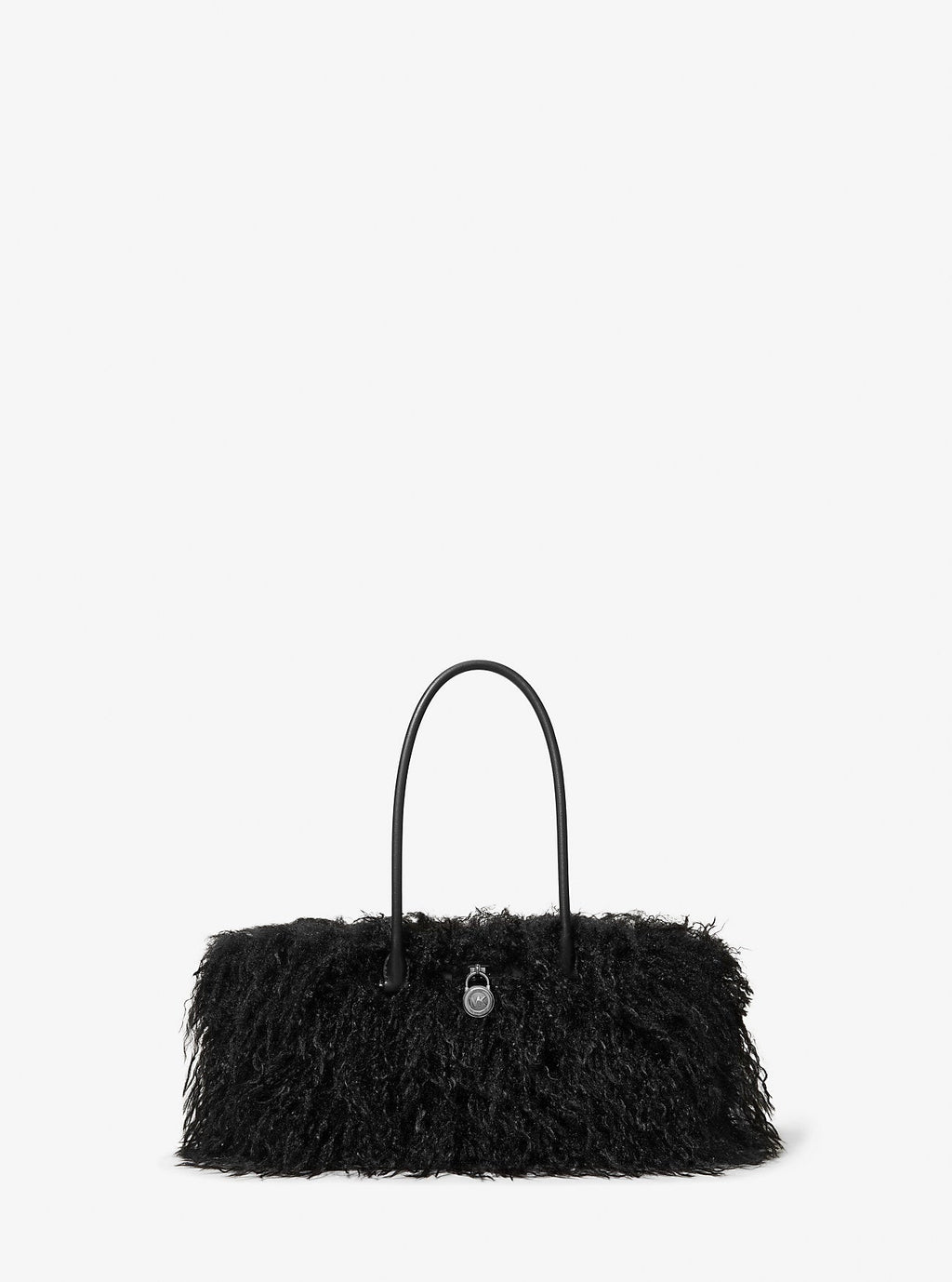Hamilton Moderne Small Faux Shearling Satchel Designer Handbag Fashion Shoulder Bag