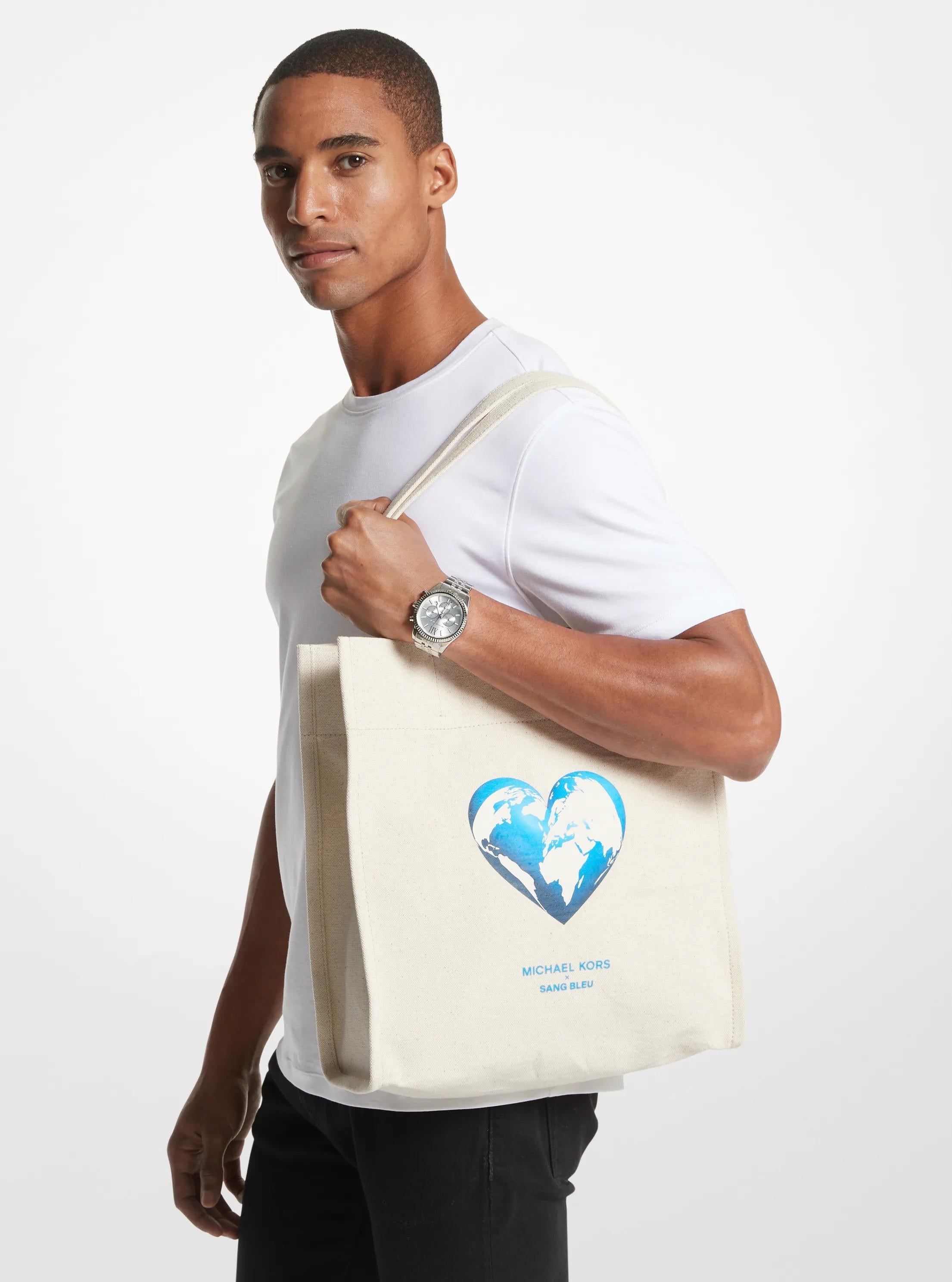 Watch Hunger Stop Recycled Cotton Canvas Tote Bag Designer Handbag Fashion Shoulder Bag
