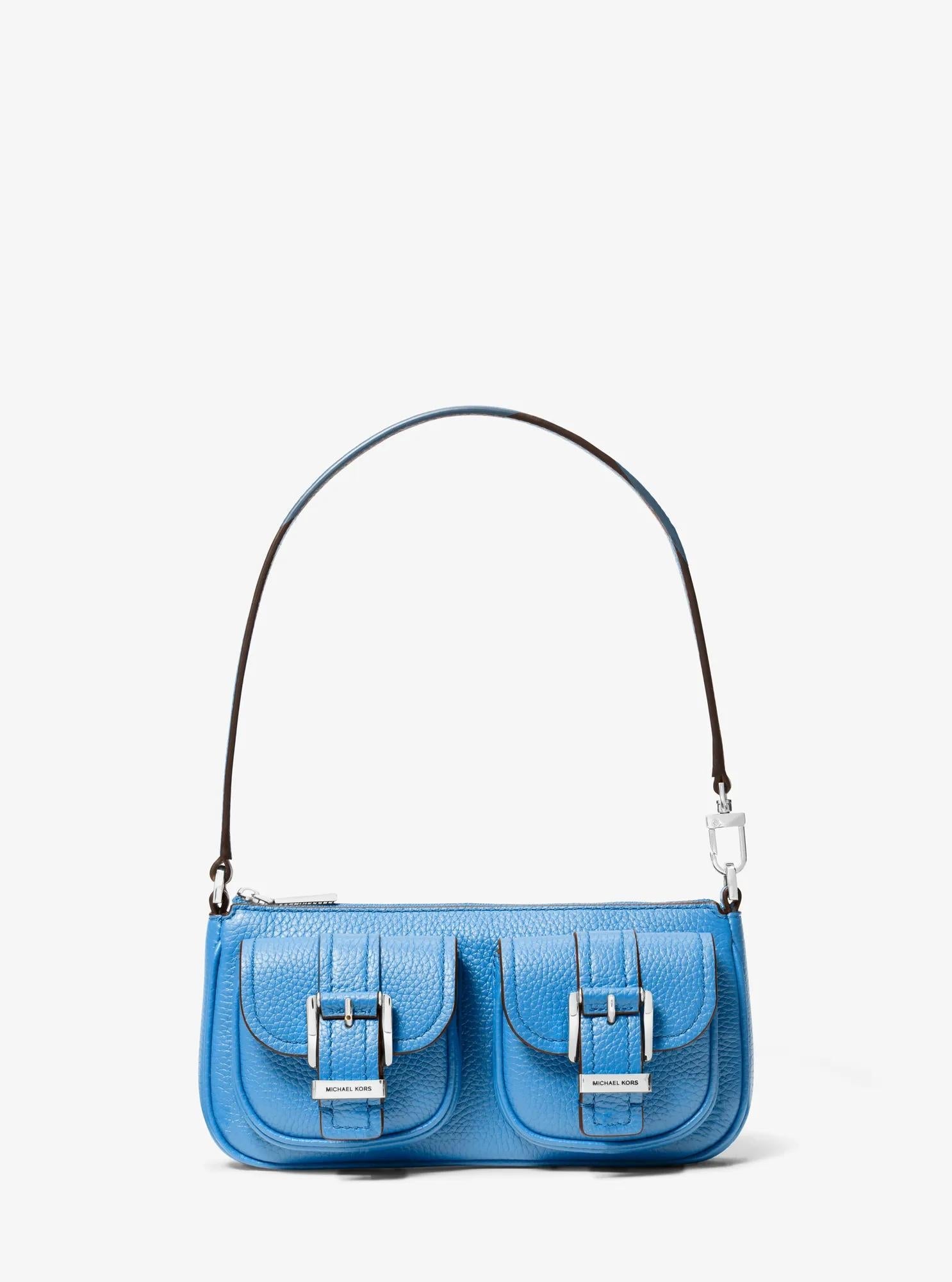 Zoe Small Pebbled Leather Pochette Designer Handbag Fashion Shoulder Bag