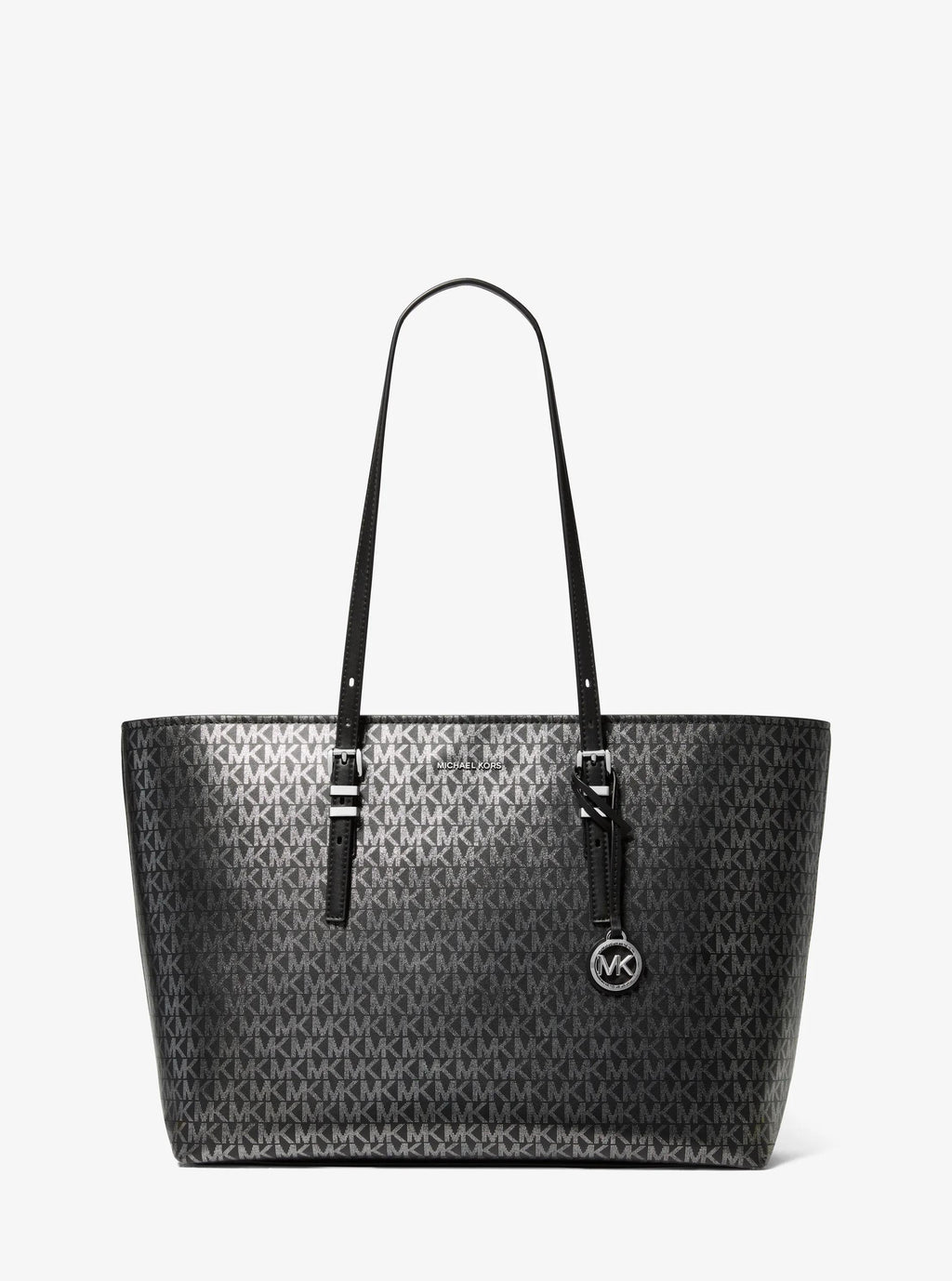 Quinn Large Metallic Signature Logo Tote Bag Designer Handbag Fashion Shoulder Bag