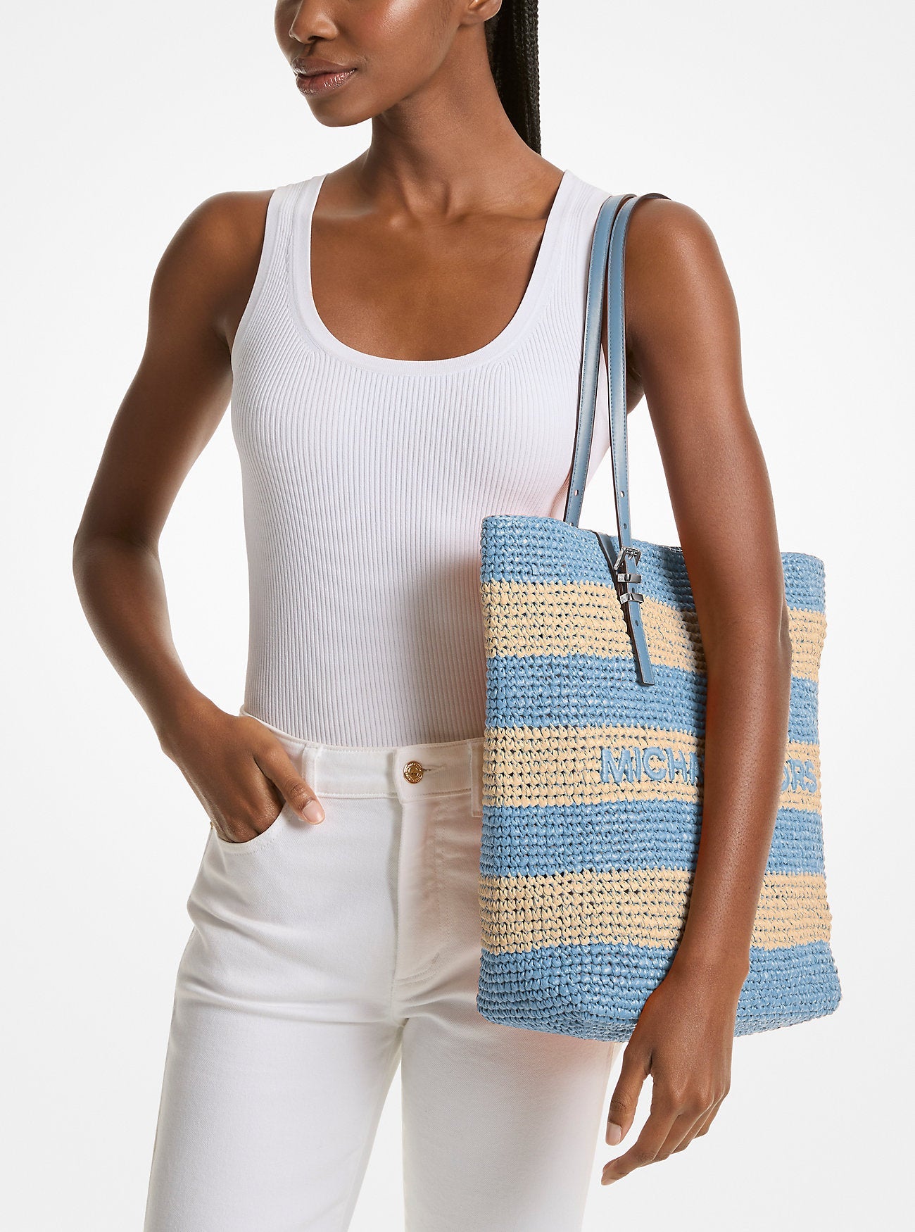 Quinn Large Hand-Crocheted Tote Bag Designer Handbag Fashion Shoulder Bag