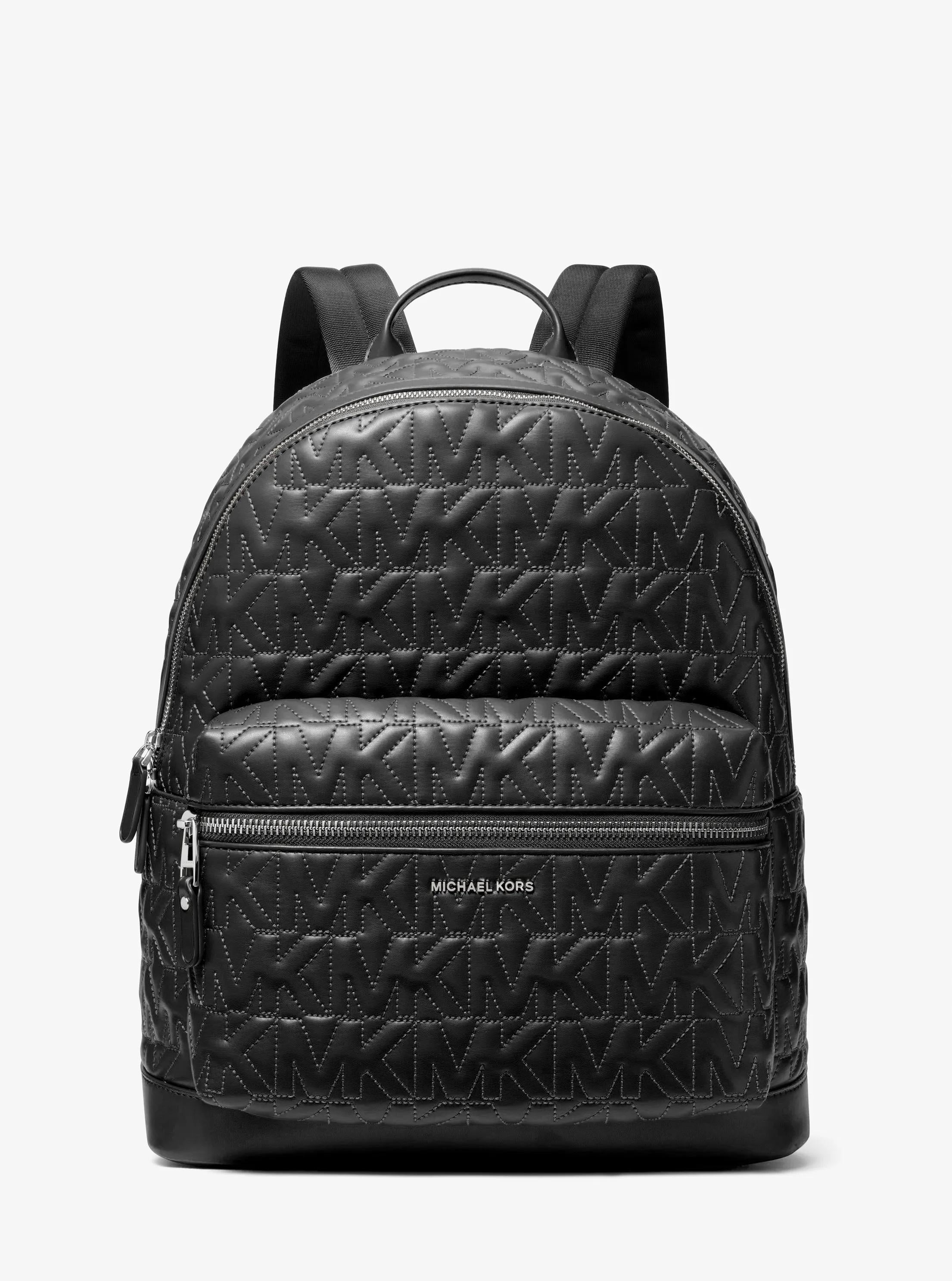 Hudson Medium Logo Embossed Dome Backpack Popular Style Fashion Accessory