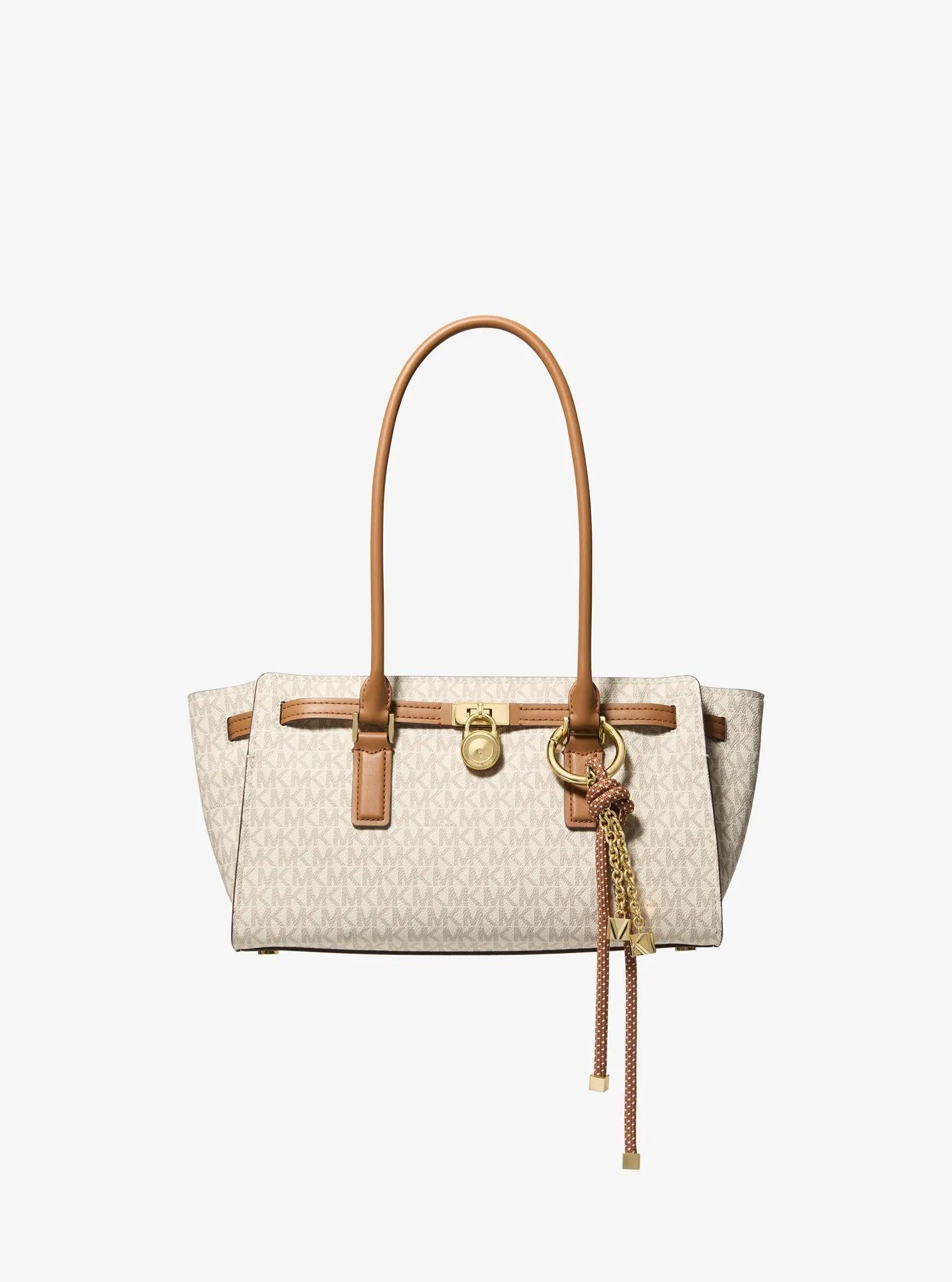 Hamilton Moderne Small Signature Logo Satchel Designer Handbag Fashion Shoulder Bag