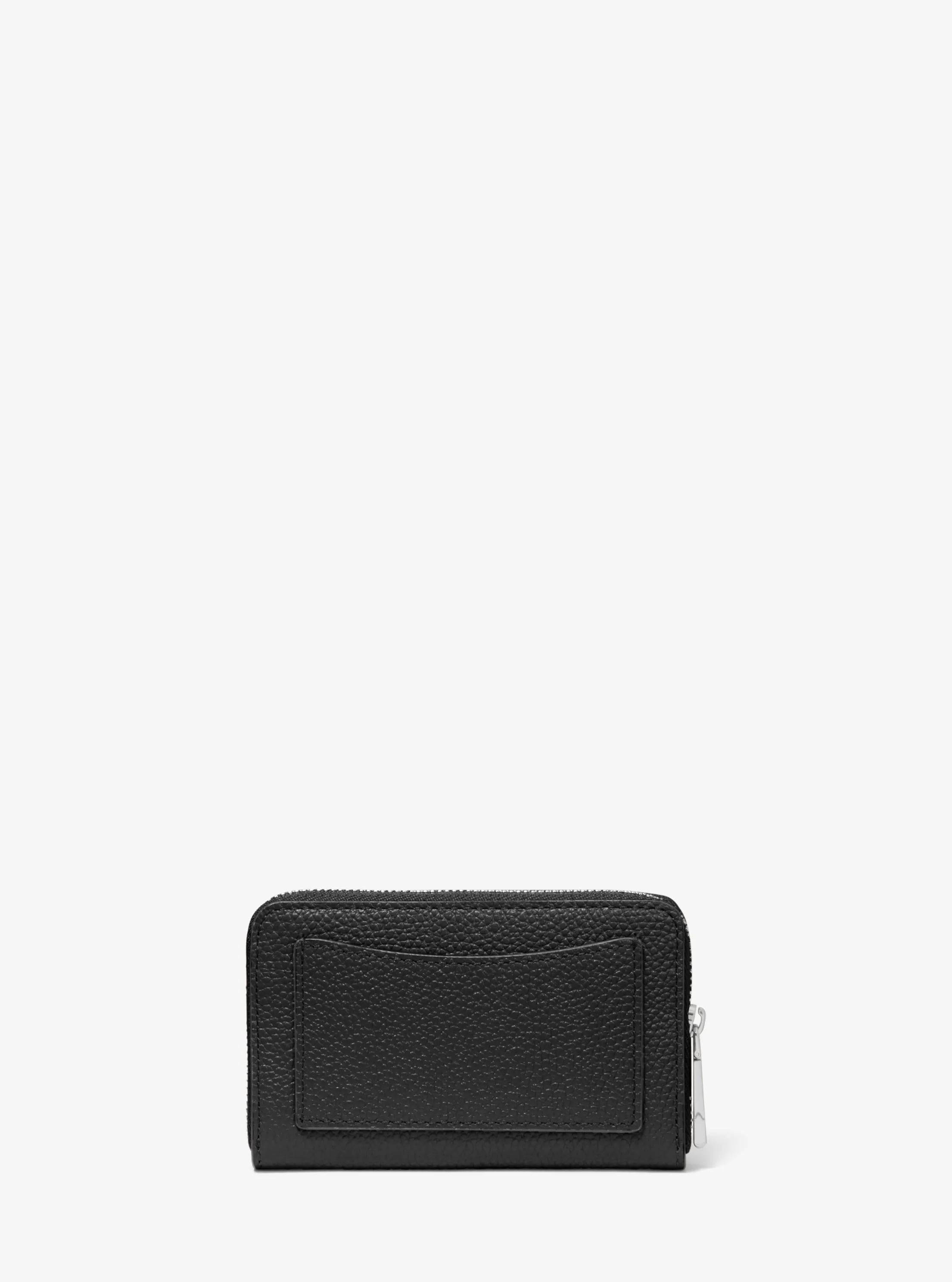 Small Pebbled Leather Wallet Designer Wallet Card Holder