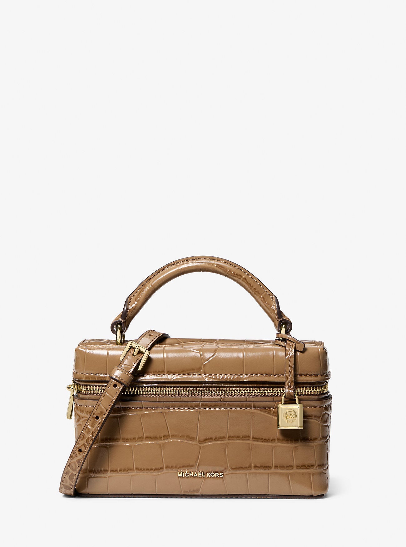 Jana Extra-Small Crocodile Embossed Leather Convertible Crossbody Bag Designer Handbag Fashion Shoulder Bag