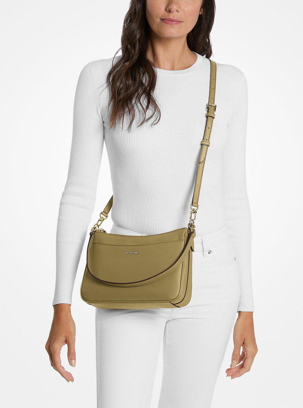 Jet Set Medium Pebbled Leather Convertible Crossbody Bag Designer Handbag Fashion Shoulder Bag