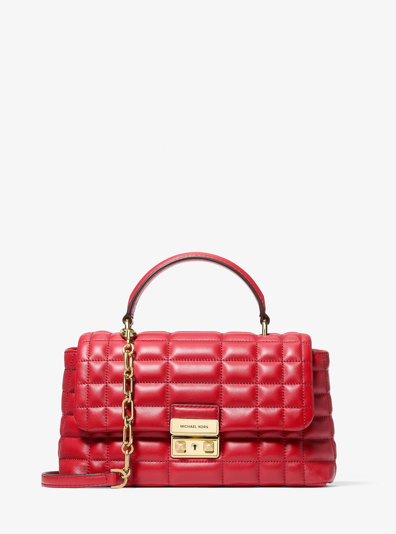 Tribeca Medium Quilted Leather Satchel Designer Handbag Fashion Shoulder Bag