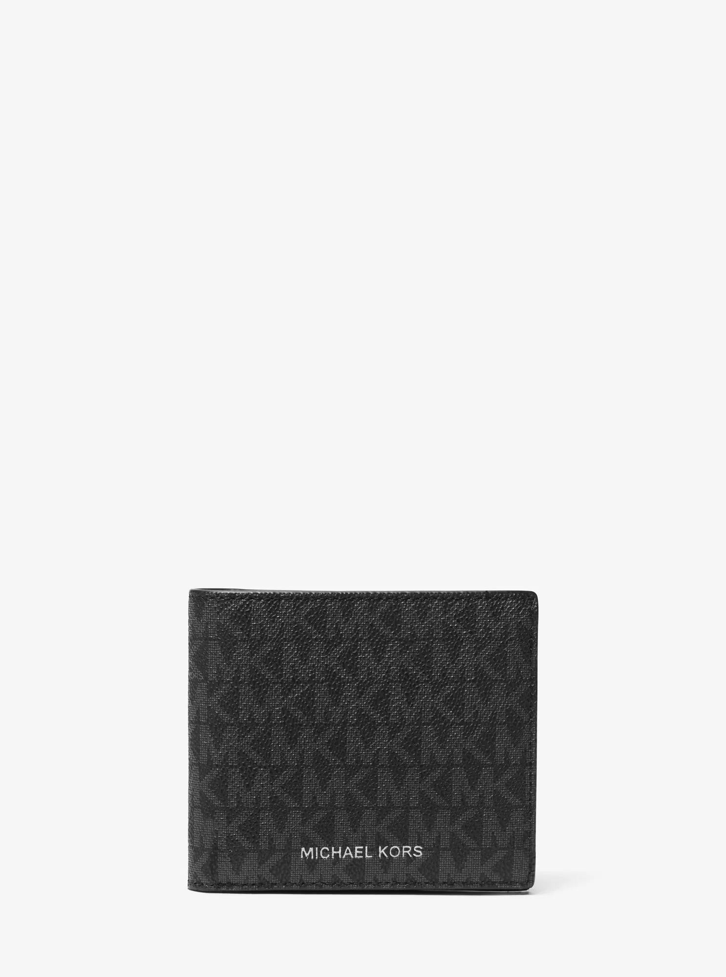 Hudson Signature Logo Billfold Wallet Designer Wallet Card Holder