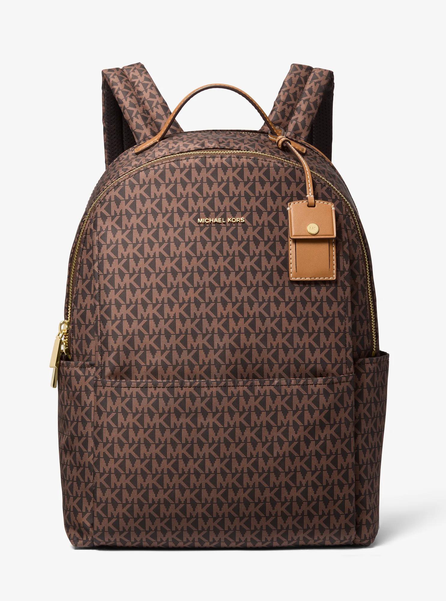 Sable Large Printed Signature Logo Backpack Designer Handbag Fashion Shoulder Bag