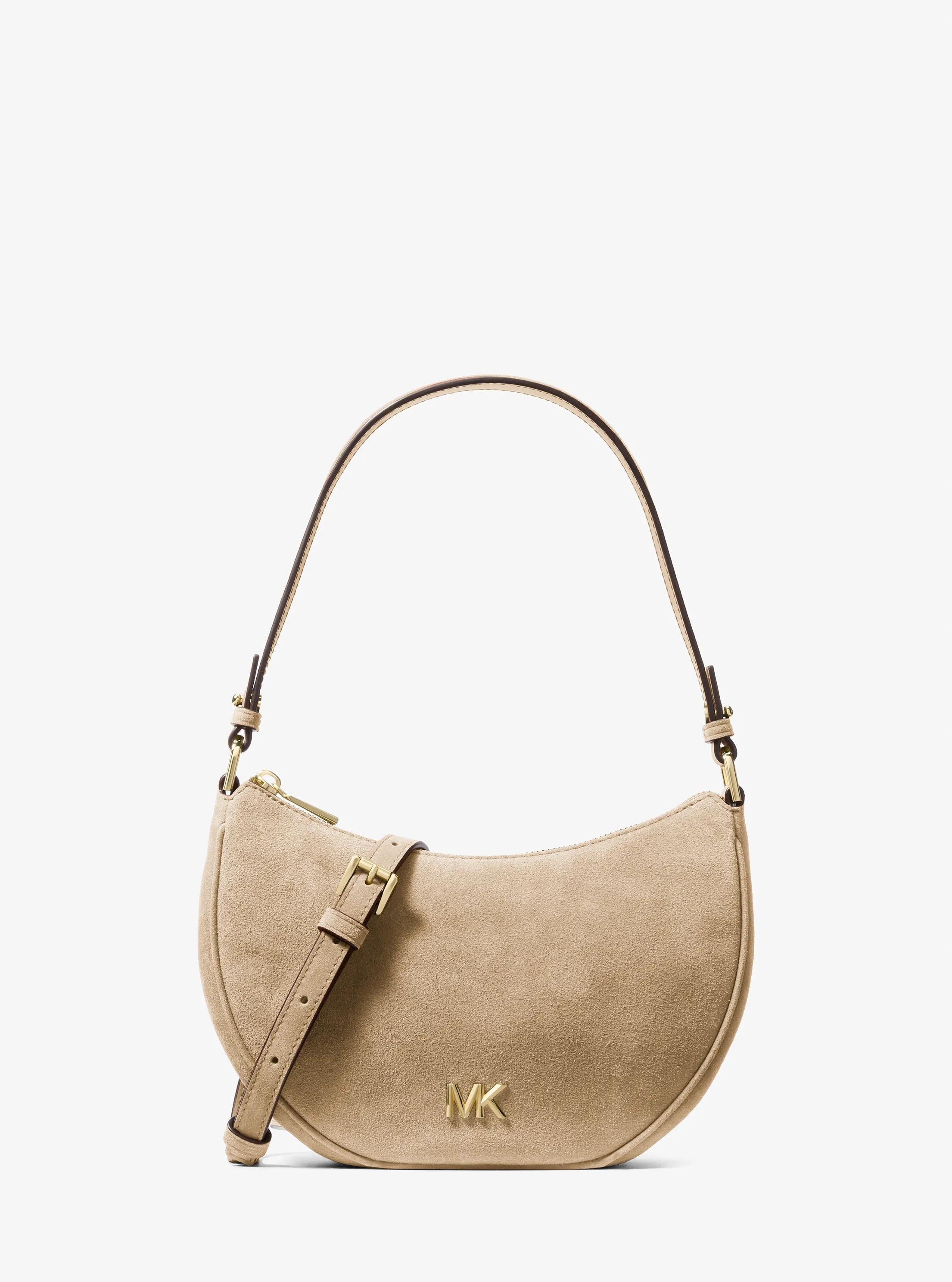 Kyla Small Suede Convertible Pochette Designer Handbag Fashion Shoulder Bag