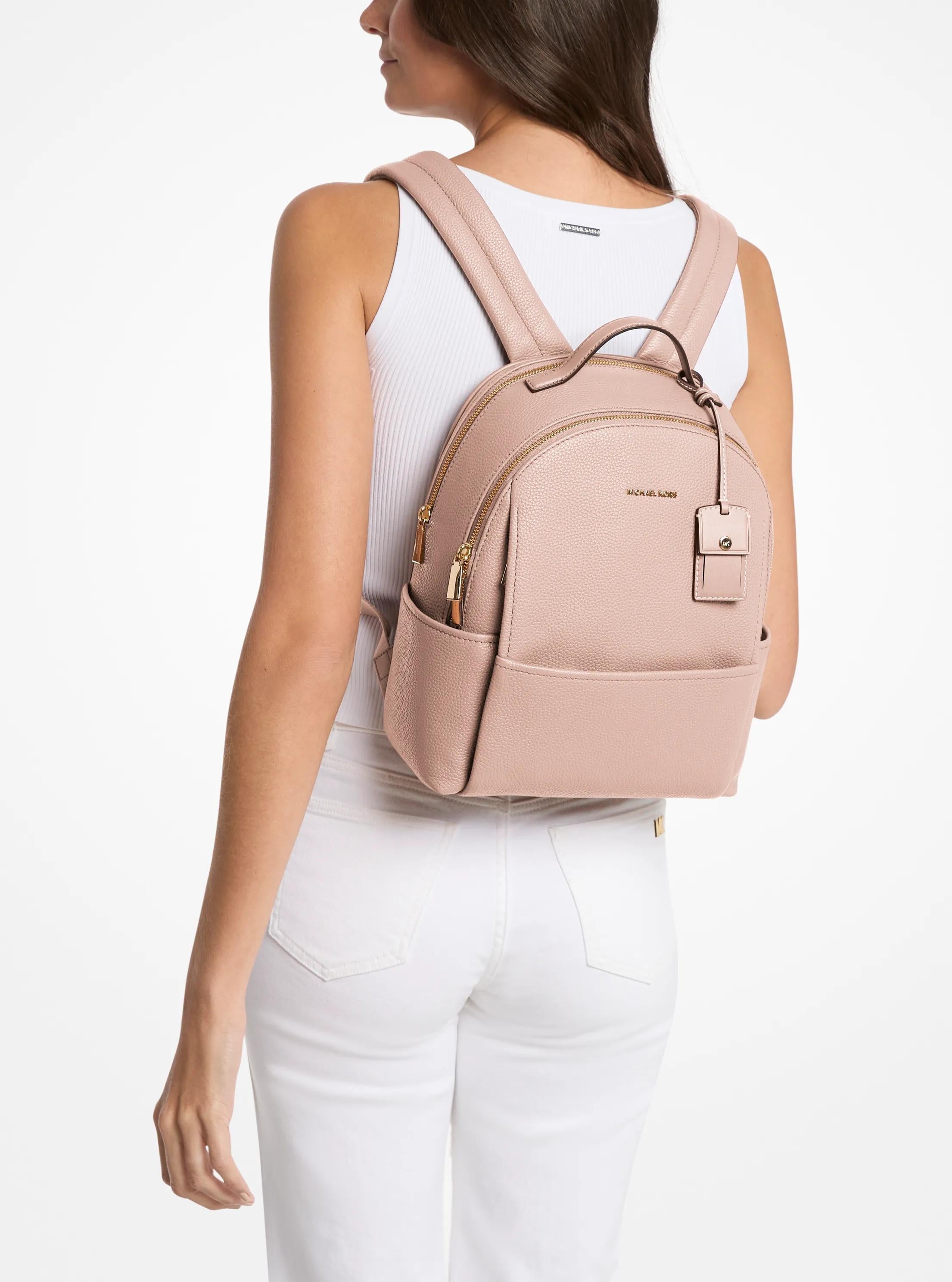 Sable Medium Pebbled Leather Backpack Designer Handbag Fashion Shoulder Bag