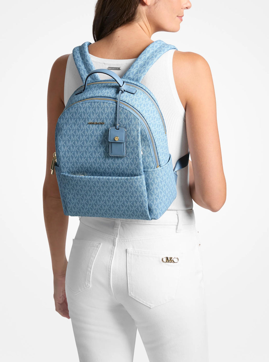 Sable Medium Signature Logo Backpack Designer Handbag Fashion Shoulder Bag