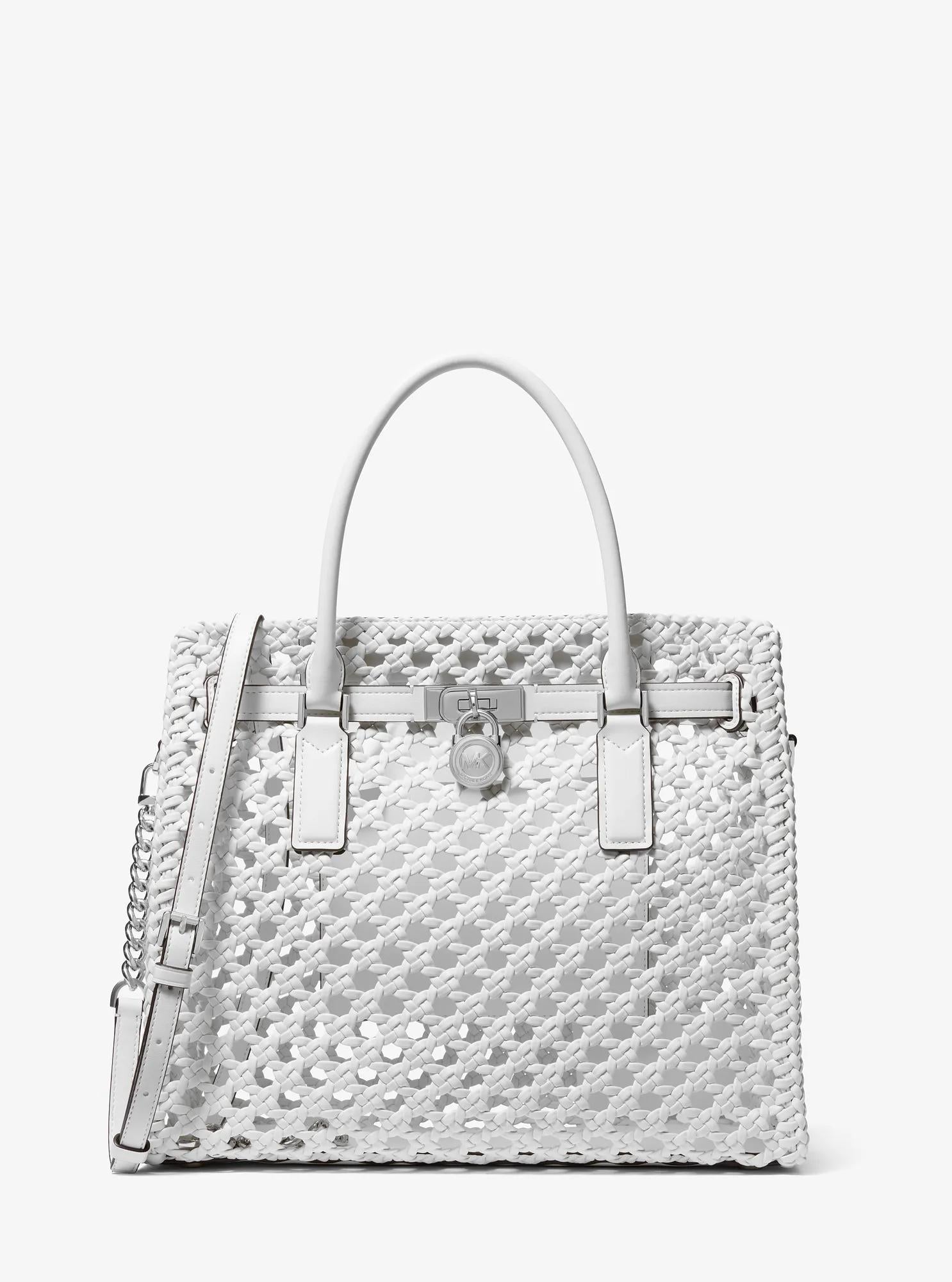 Hamilton Moderne Large Hand-Woven Satchel Designer Handbag Fashion Shoulder Bag