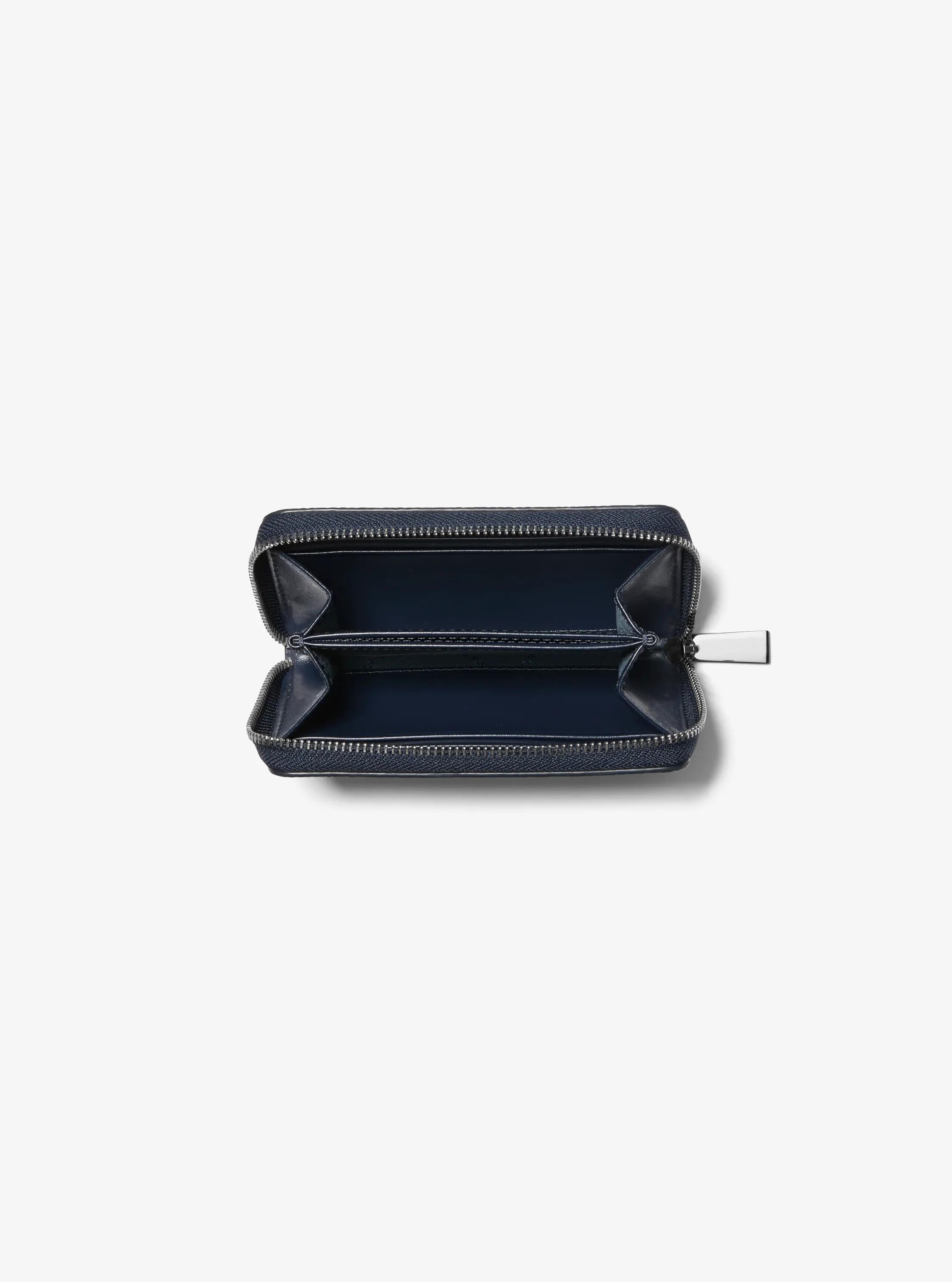 Jet Set Small Studded Pebbled Leather Wallet Designer Wallet Card Holder