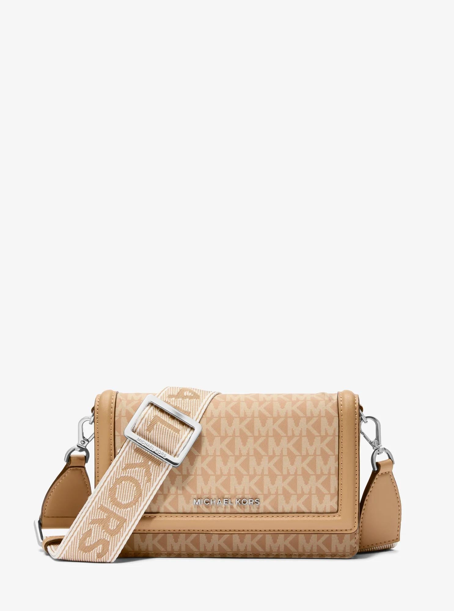 Jet Set Small Signature Logo Print Woven Smartphone Crossbody Bag Designer Handbag Fashion Shoulder Bag