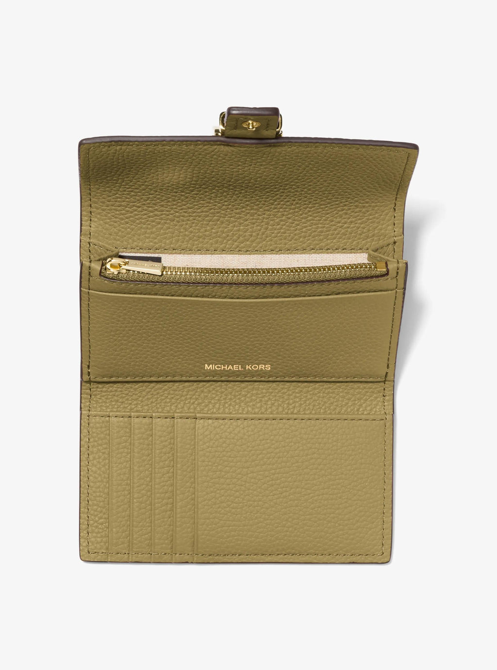 Nolita Medium Pebbled Leather Tri-Fold Wallet Designer Wallet Card Holder