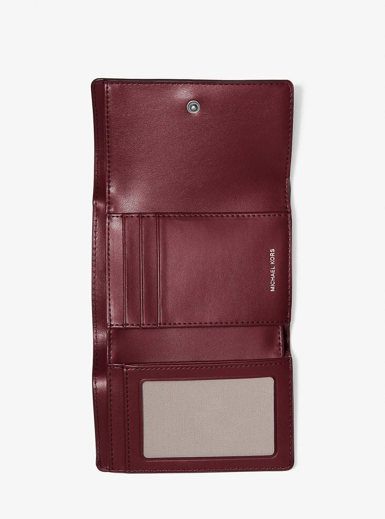 Bryant Medium Burnished Leather Tri-Fold Wallet Designer Wallet Card Holder