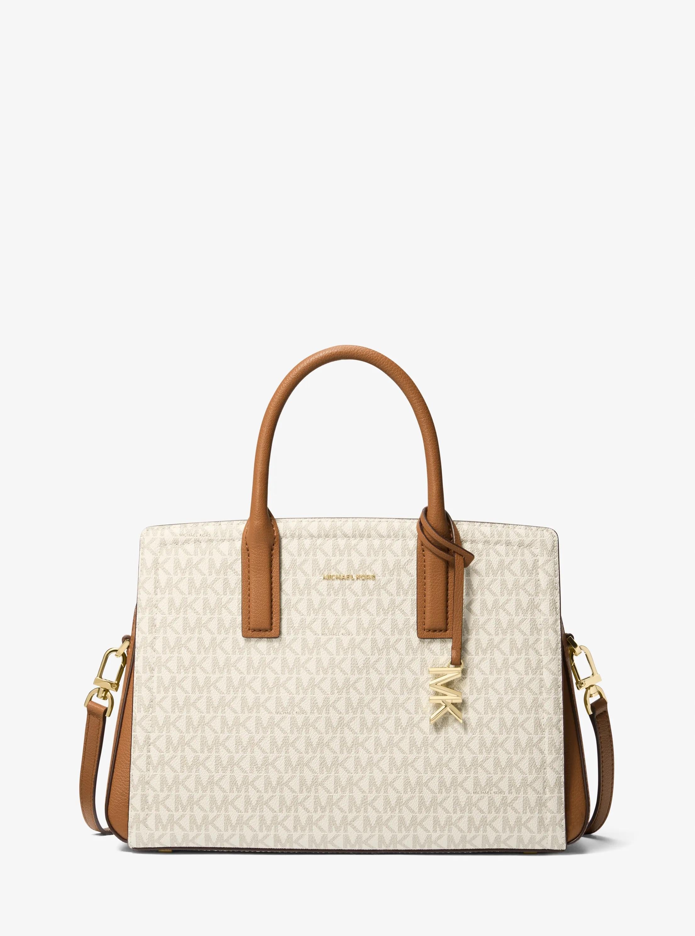 Laila Medium Signature Logo Satchel Designer Handbag Fashion Shoulder Bag