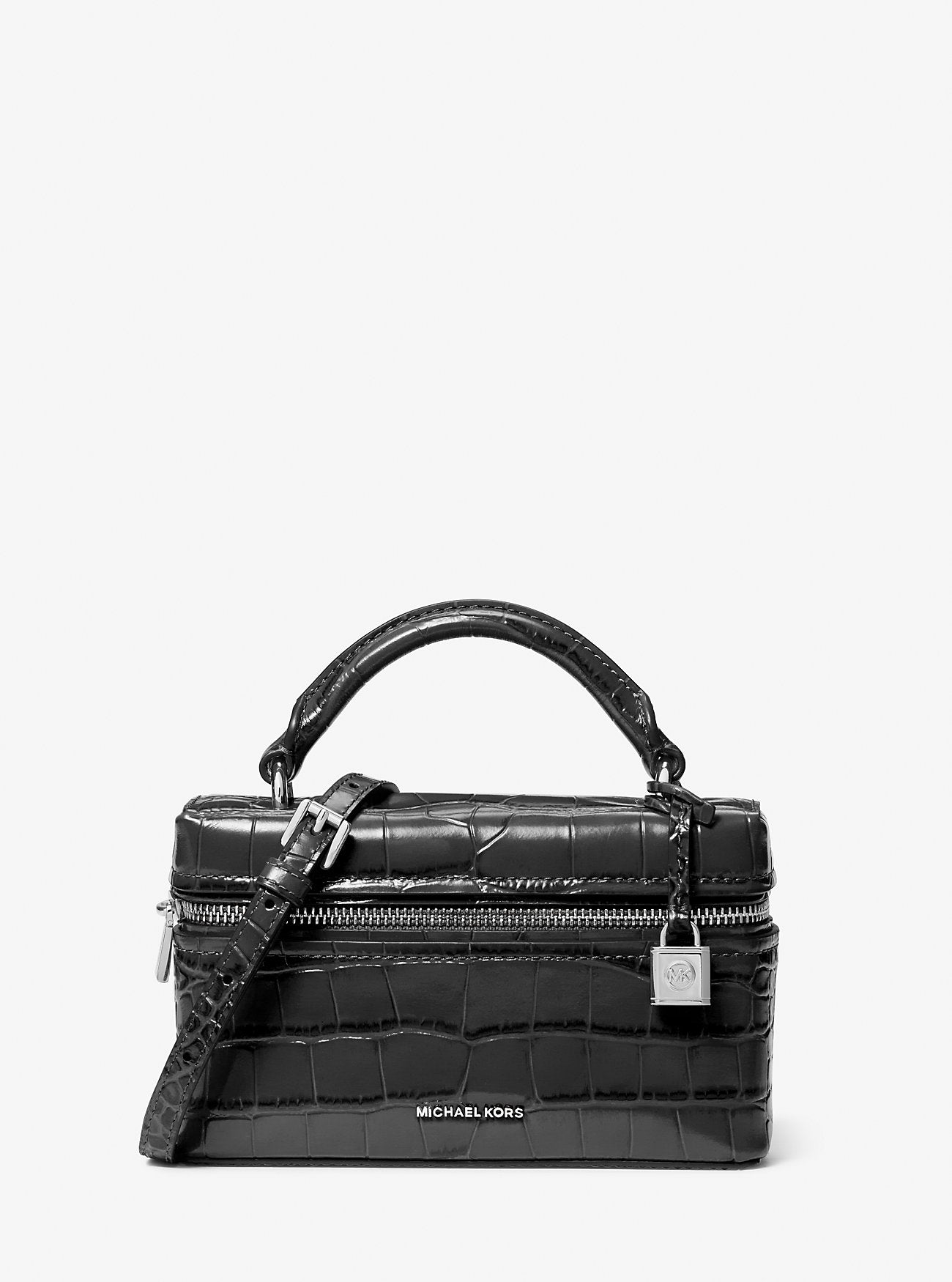 Jana Extra-Small Crocodile Embossed Leather Crossbody Bag Designer Handbag Fashion Shoulder Bag