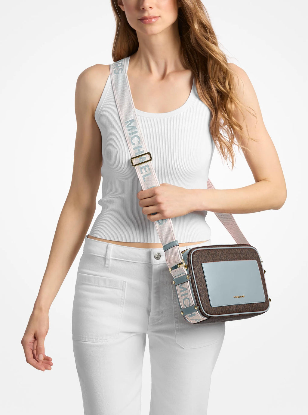 Maeve Large Signature Logo Crossbody Bag Designer Handbag Fashion Shoulder Bag