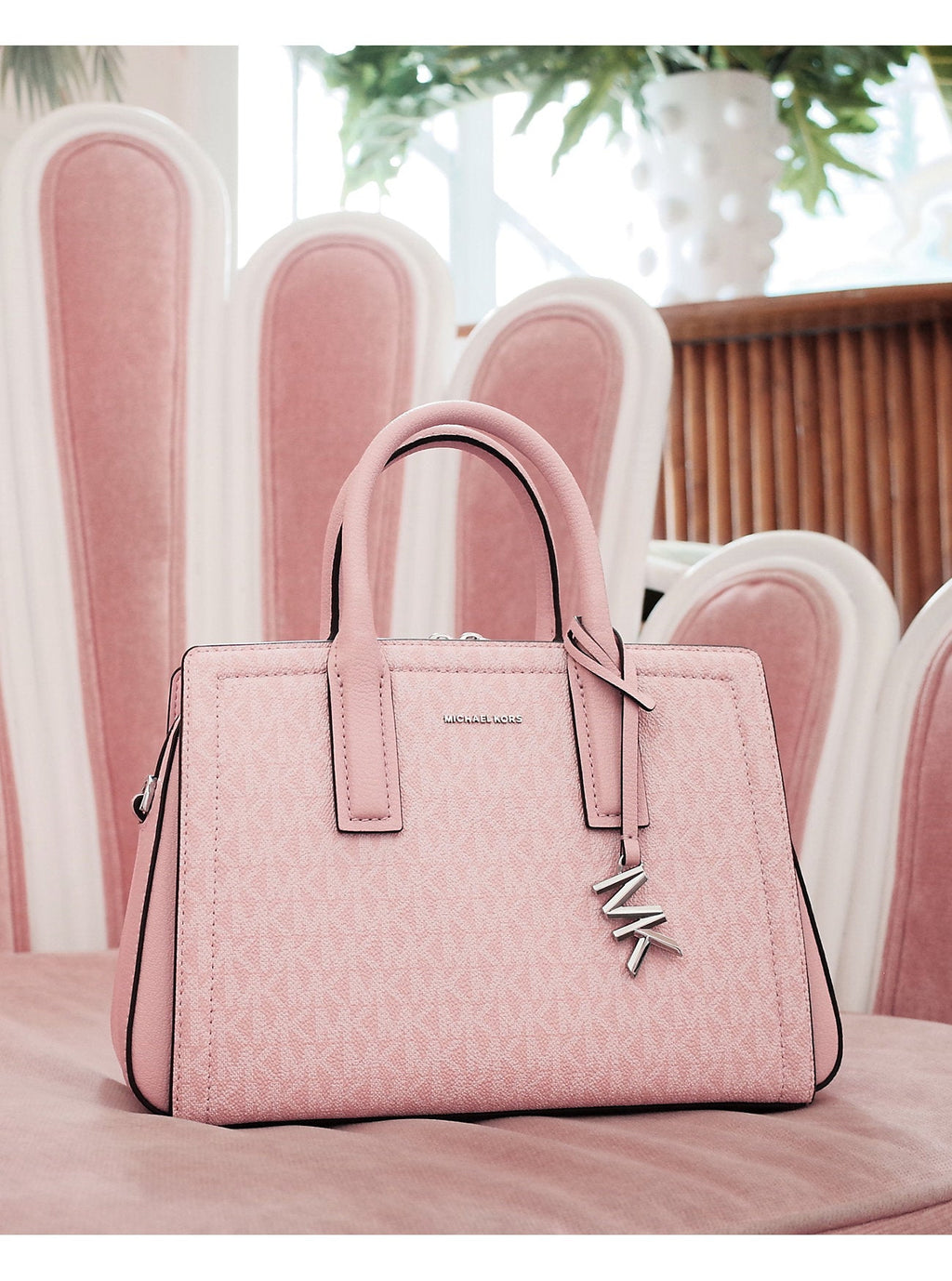 Laila Small Signature Logo Satchel Designer Handbag Fashion Shoulder Bag