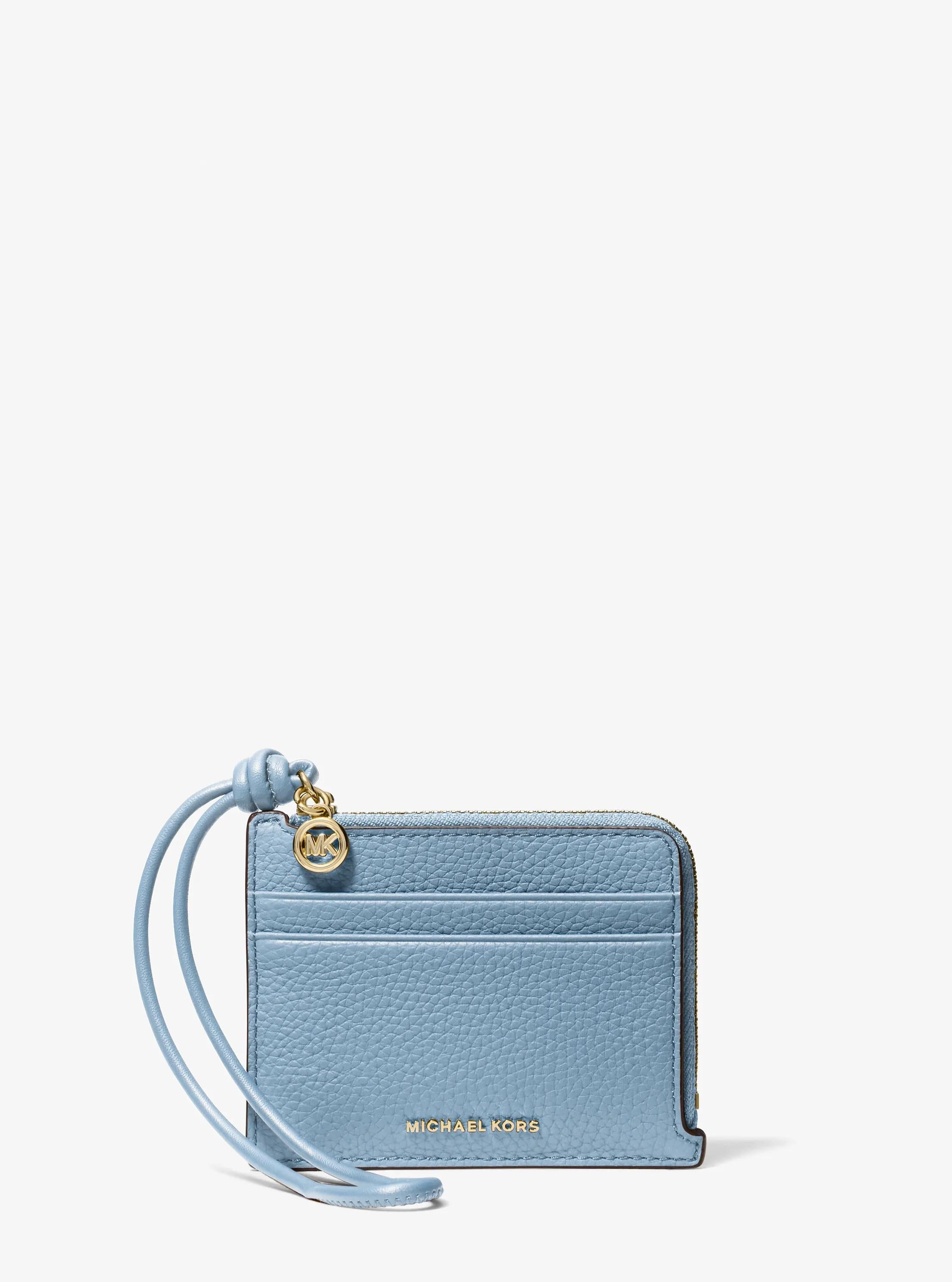 Jet Set Small Pebbled Leather Card Case Wristlet Designer Handbag Fashion Shoulder Bag
