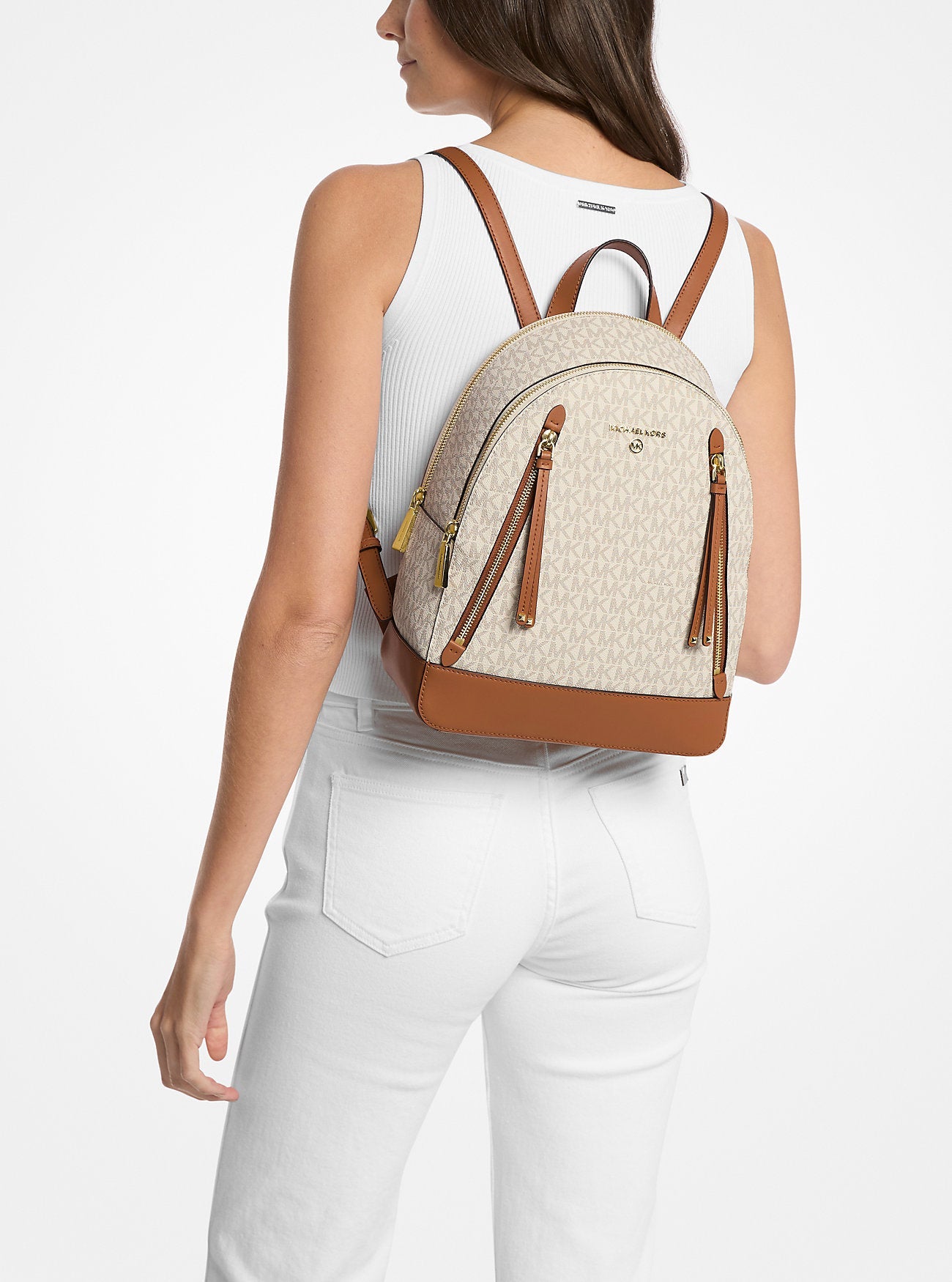 Brooklyn Medium Logo Backpack Designer Handbag Fashion Shoulder Bag