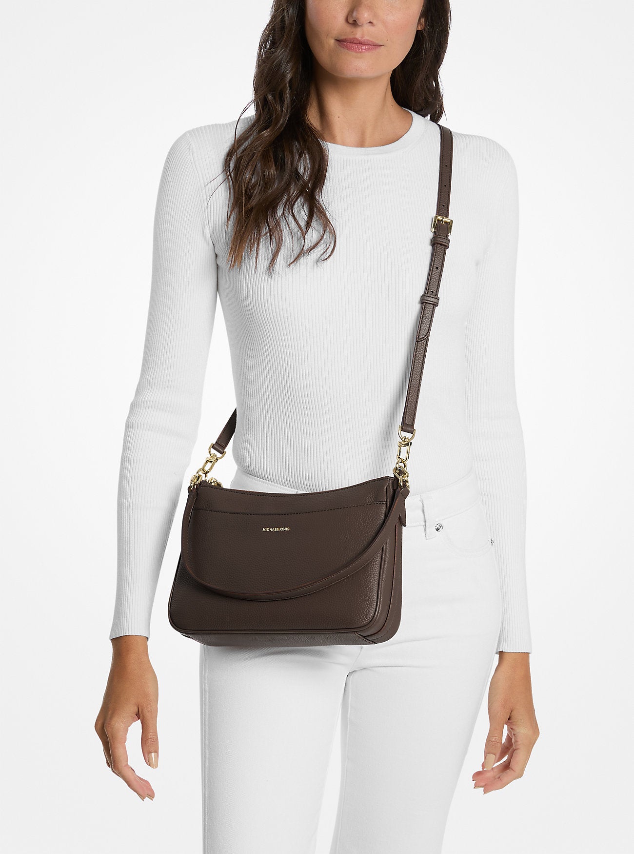 Jet Set Medium Pebbled Leather Convertible Crossbody Bag Designer Handbag Fashion Shoulder Bag