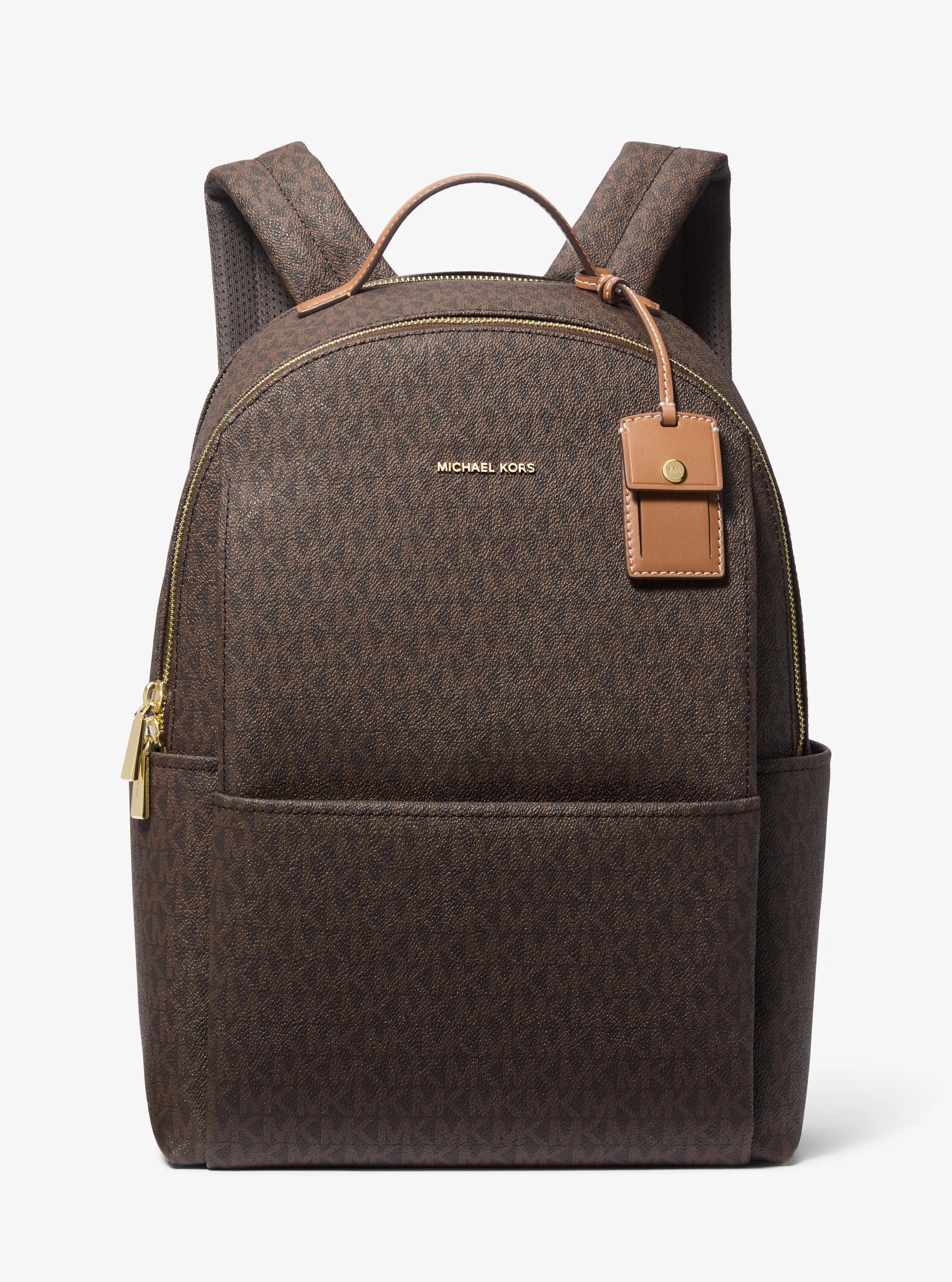 Sable Large Signature Logo Backpack Designer Handbag Fashion Shoulder Bag